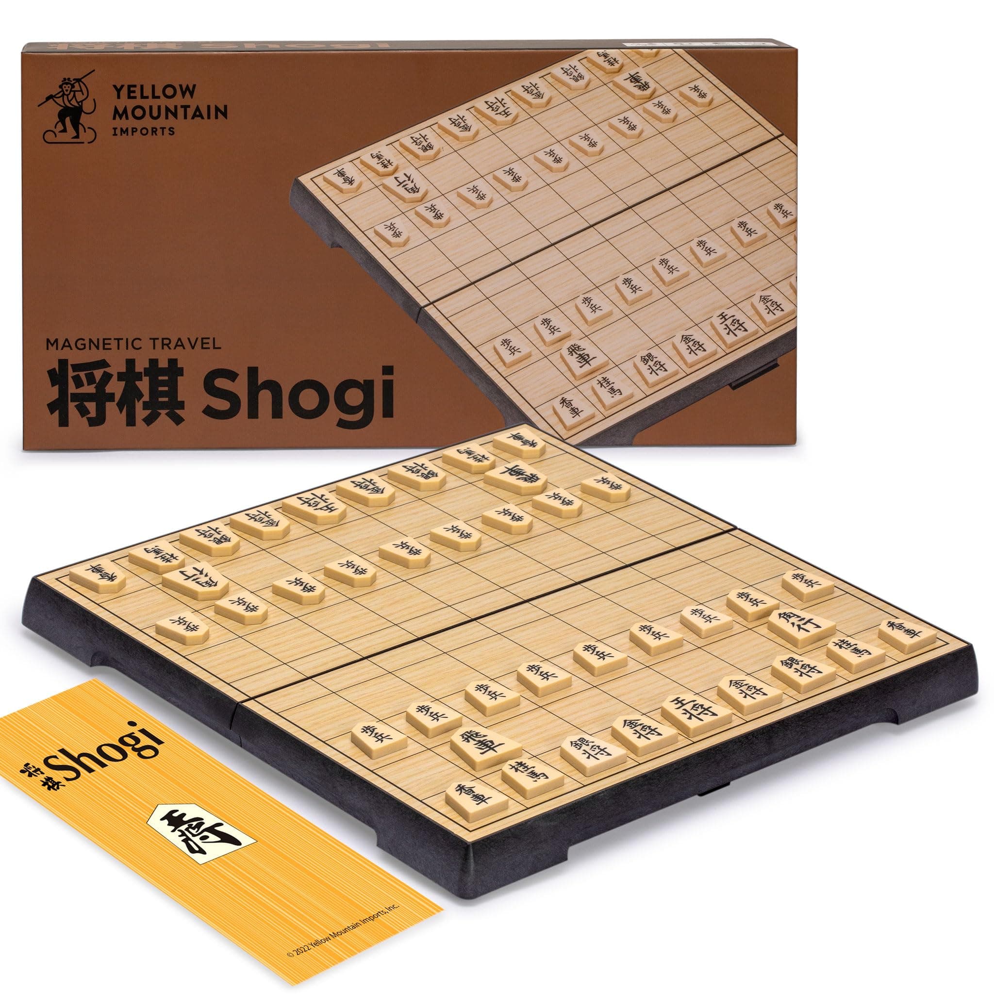 Shogi Japanese Chess Travel Game Set with Magnetic Board and Game Pieces