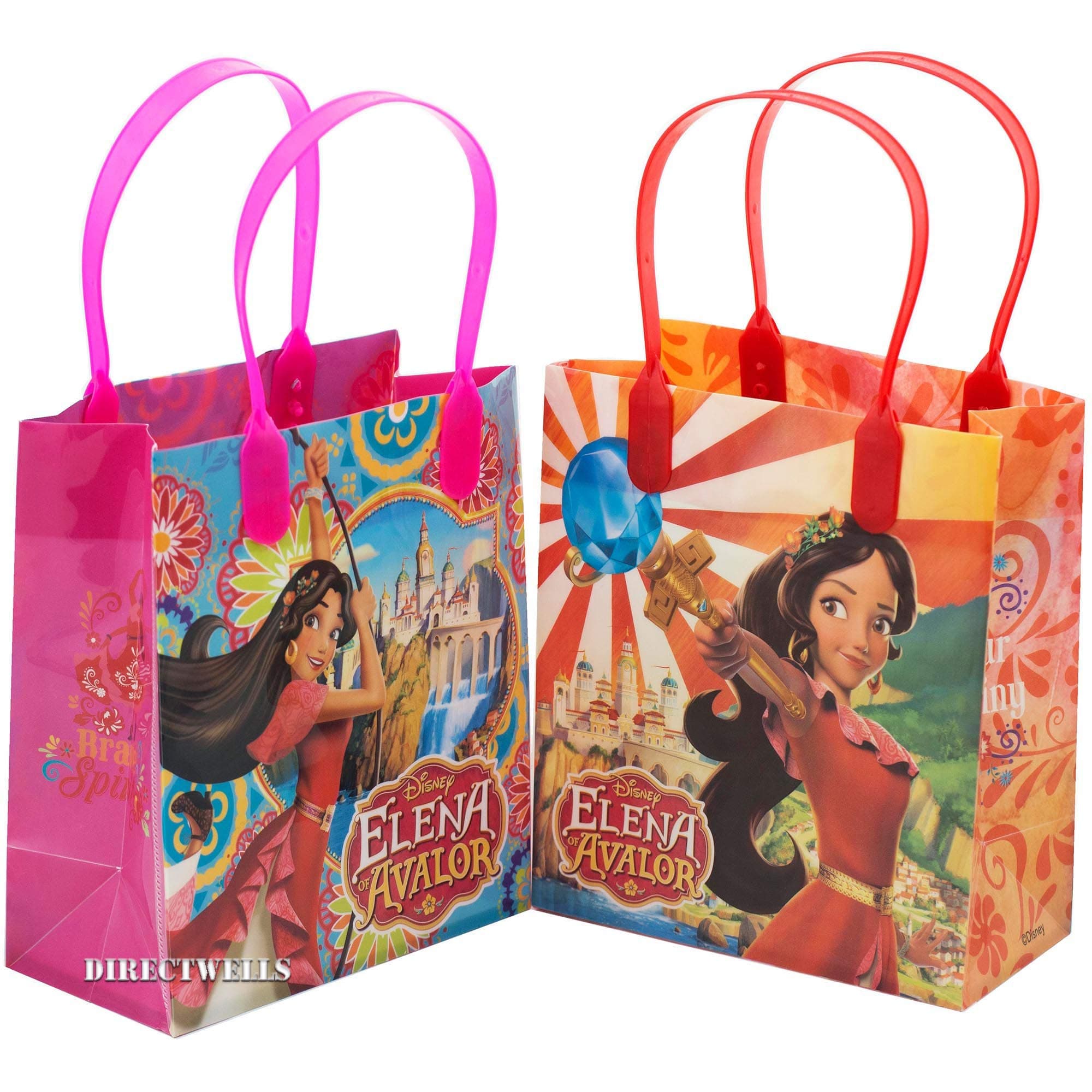 Princess Elena of Avalor Authentic Licensed 12 Party Favors Small Goodie Bags 6"