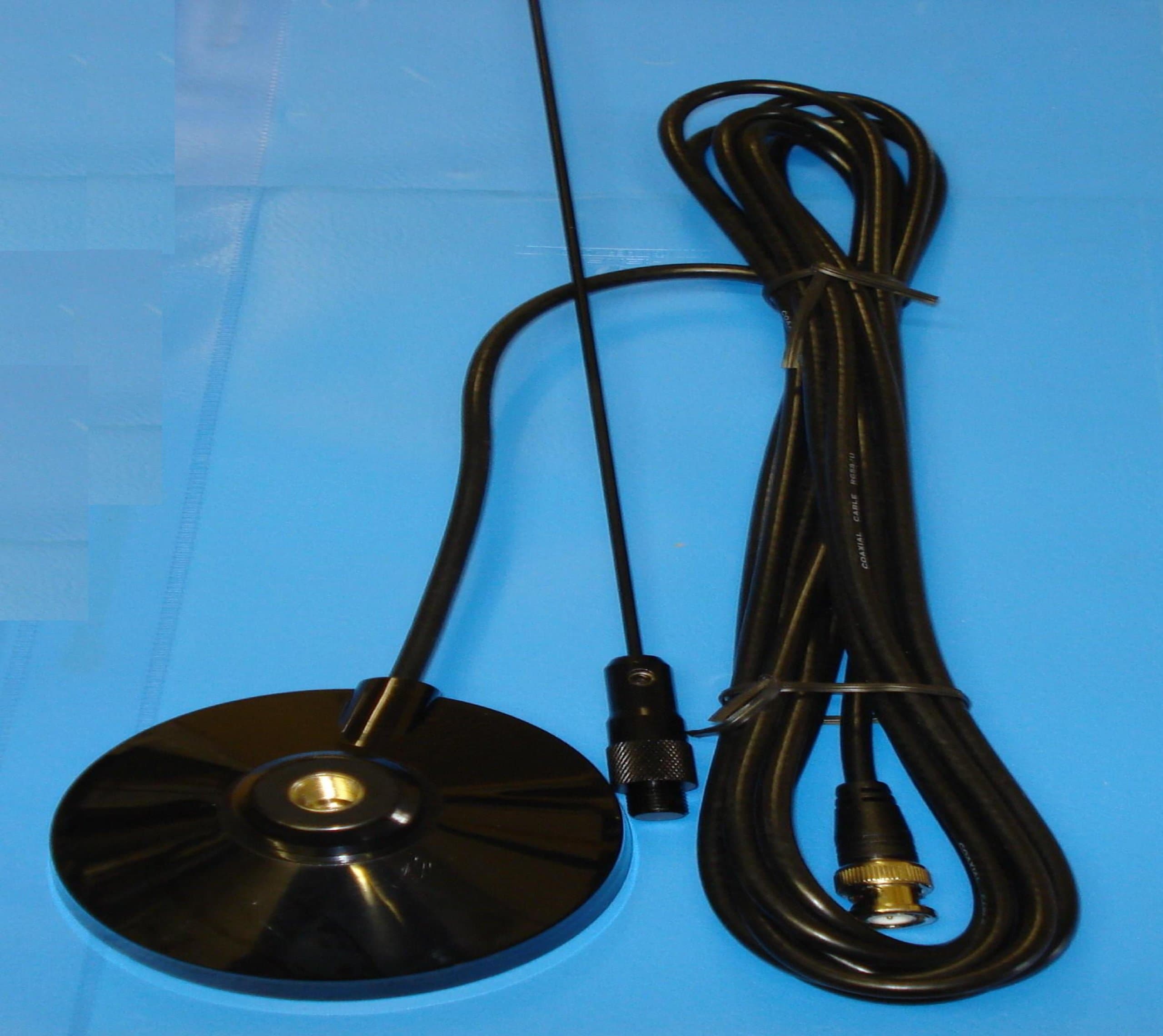 ANTENNA TAXI CAB VHF MAG 6 COMPLETE 89MM BASE WITH bnc COMPLETE