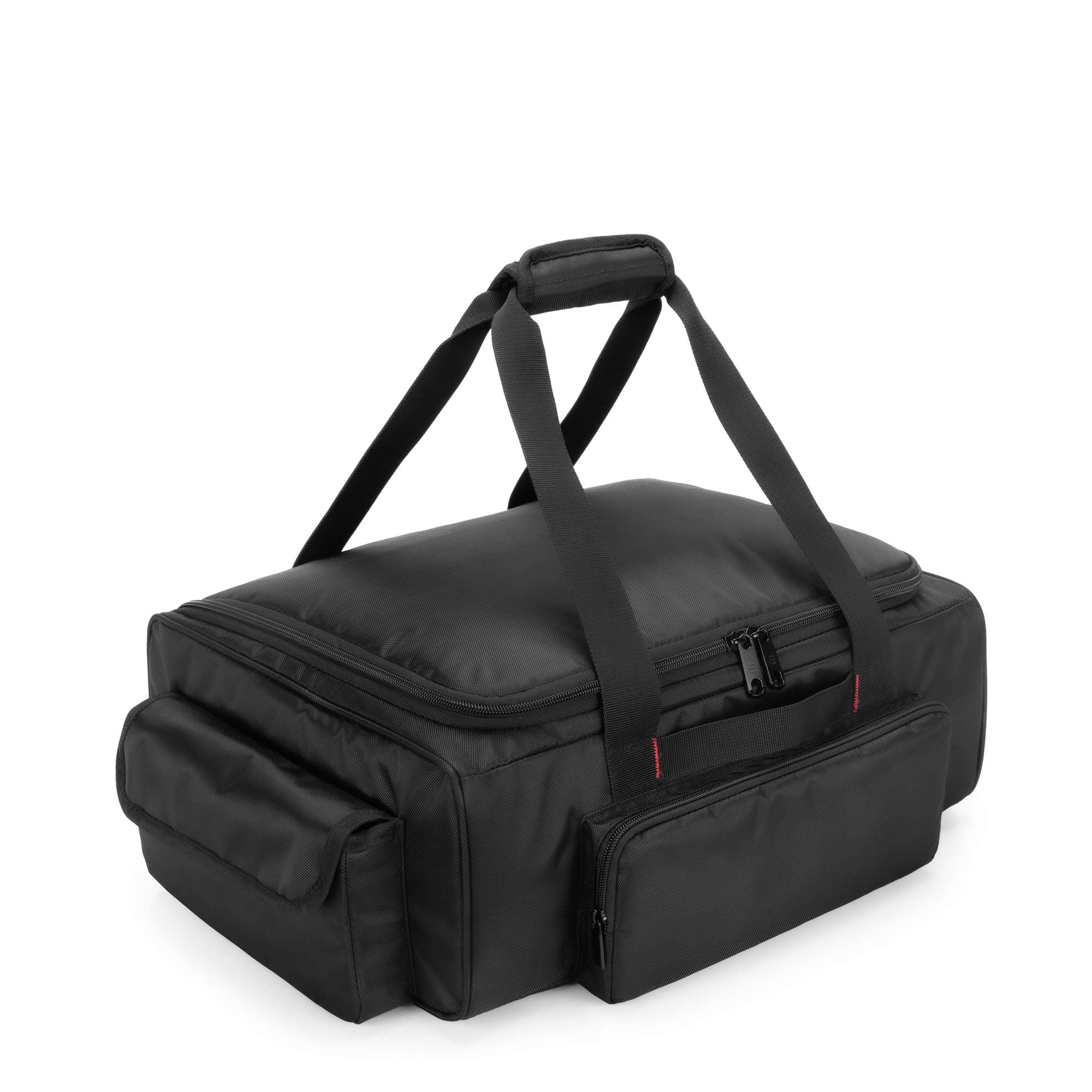 samdew Underseat Storage Bag Fit for SuperCrew Cab, Truck Under Seat Organizer with 1 Detachable Inner Divider & Anti-Slip Bottom for Full Size Trucks, Black