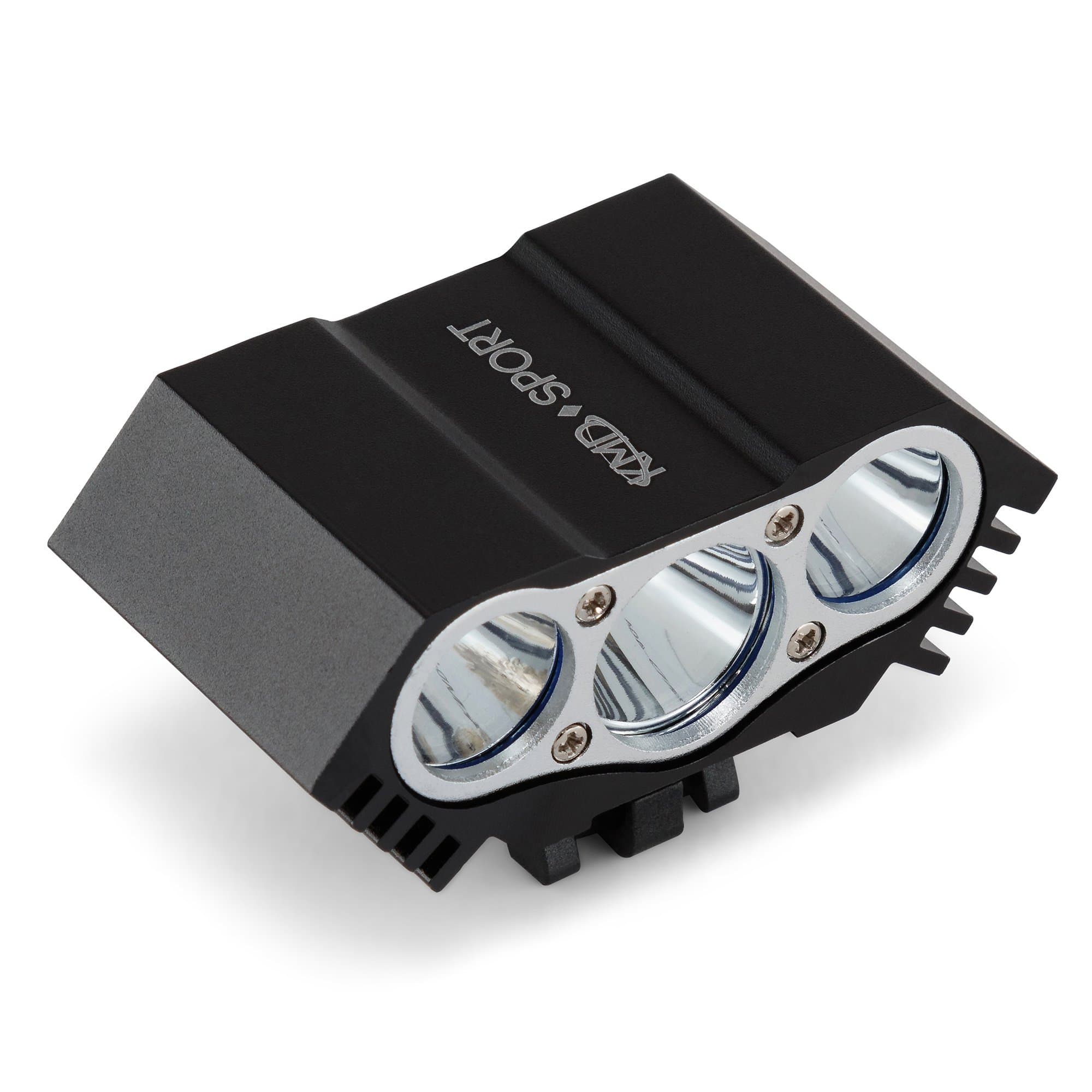 KMD SPORT Super Sale 3600 Lumens Bike LED Headlight 5200mAh Battery & Free Headband | Waterproof Cycling Lights | 3 Lighting Modes | Wide Beam Headlamp Set for Mountain, Road & Touring Bikes (Black)