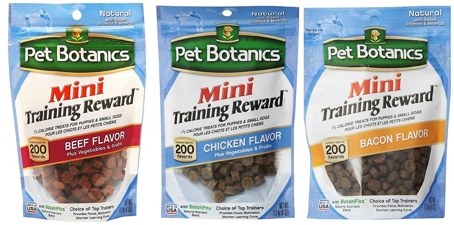 YYOJ Pet Botanics Mini Training Rewards for Dogs 3 Flavor Variety Bundle: (