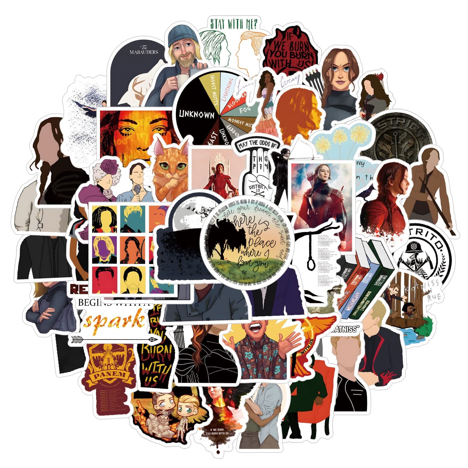 YEESACG 62Pcs Classic American TV Show Series Stickers Pack | Vinyl Waterproof Funny Decals DIY Sticker for Adults Party Supply, Phone, Laptop, Water Bottle, Skateboard Computer Decal