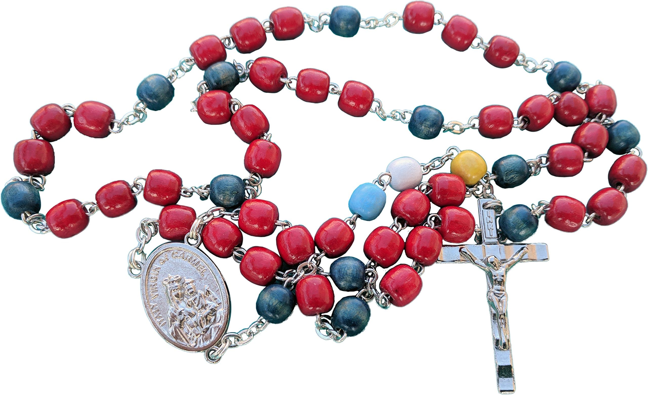 Chaplet for The Holy Souls in Purgatory Rosary Made of Wooden Wood
