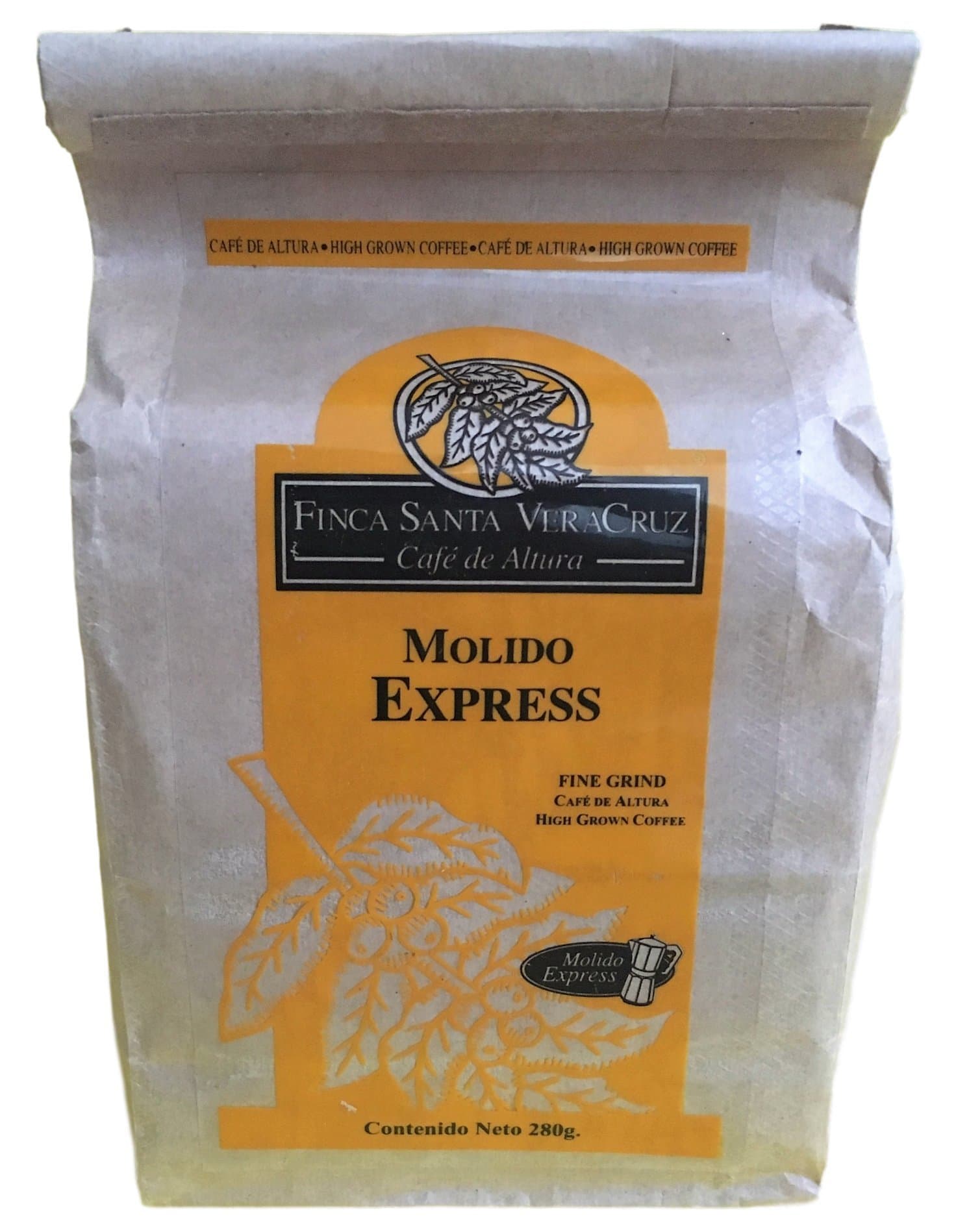 Mexican Coffee Fine Grind High Grown Finca Santa Veracruz Café Mexicano Molido Express de Altura 280 grams