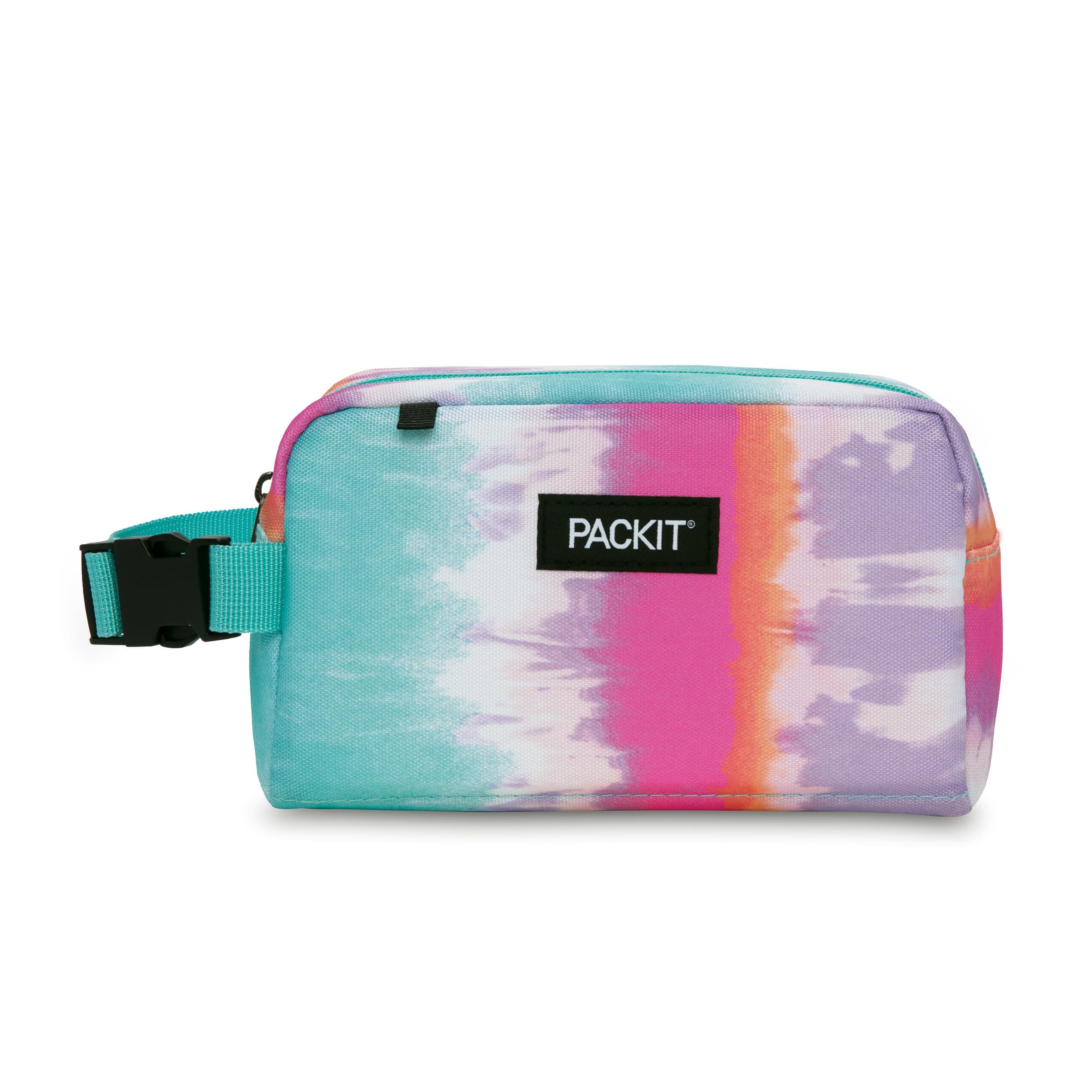 Freezable Snack Box, Tie Dye Sorbet, Built with ECOFREEZE Technology, Collapsible, Reusable, Zip Closure with Buckle Handle, Great for All Ages and Fresh Snacks on the go