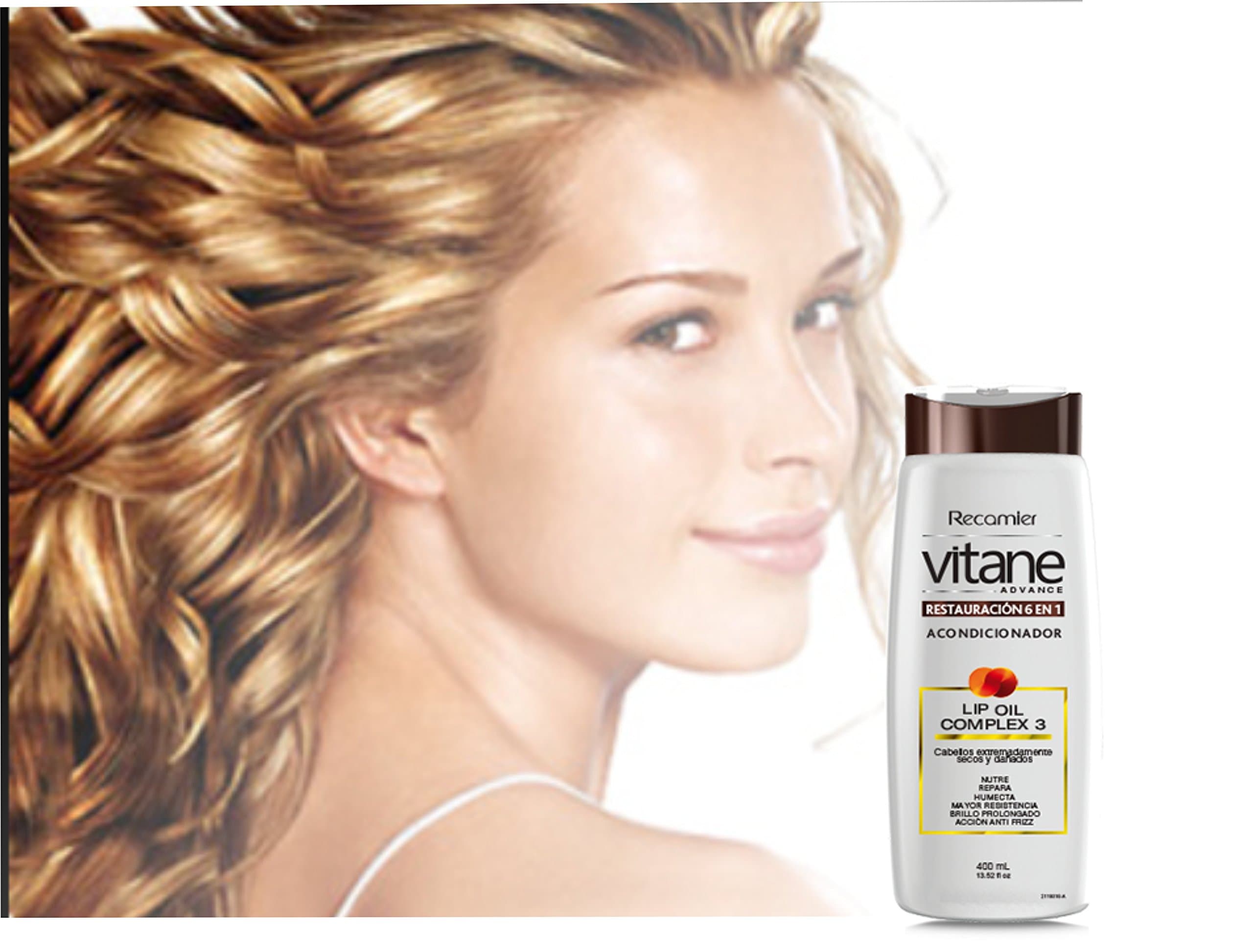Vitane- Restauracion 6 en 1 acondicionador colombiano/cabellos extremadamente secos y dañados/conditioner for extremly dry hair 13.52 oz