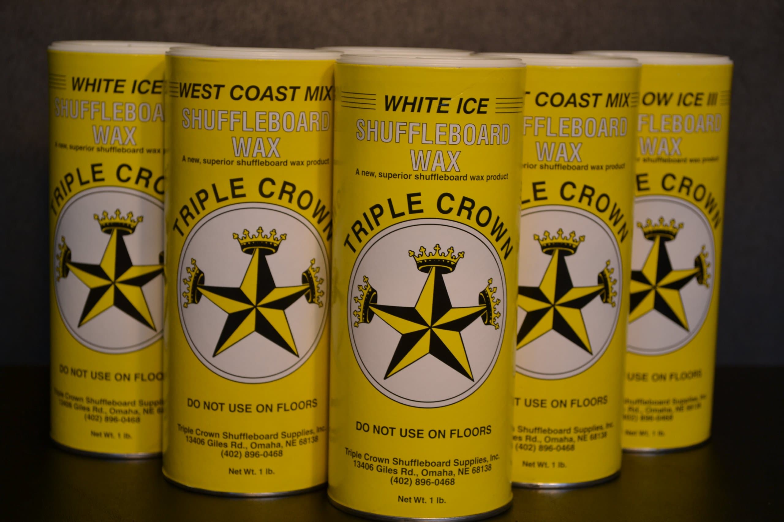 Triple CrownFast Speed Sampler Table Shuffleboard Powder Wax Combo Six Pack