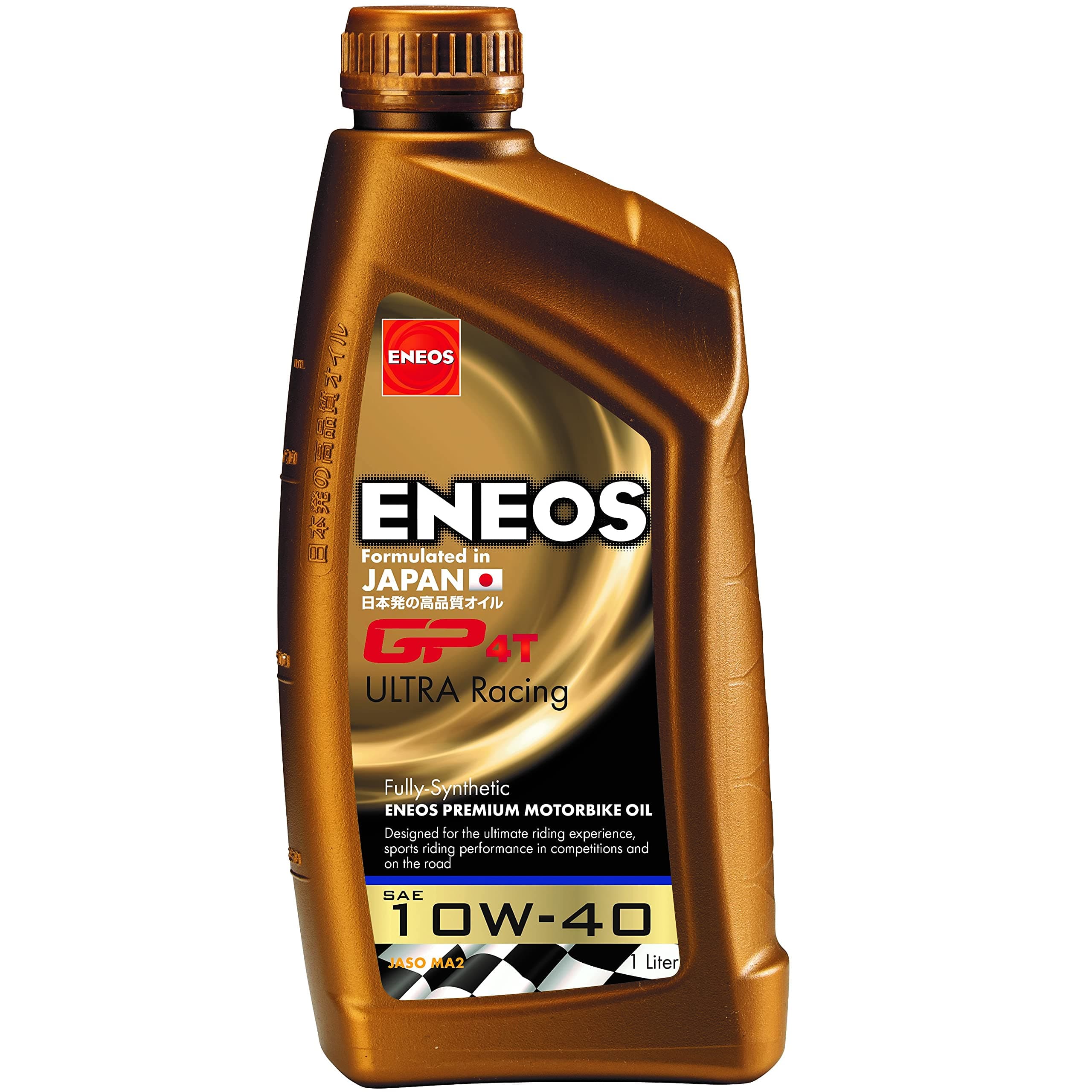 ENEOS Full Synthetic Engine Oil 4T ENEOS GP4T Ultra Racing Oil 10 W40 1 Litre (4T)/Fully Synthetic Engine Oil 4T ENEOS GP4T Ultra Racing 10 W40 1 LITRE (Engine Oil 4T)