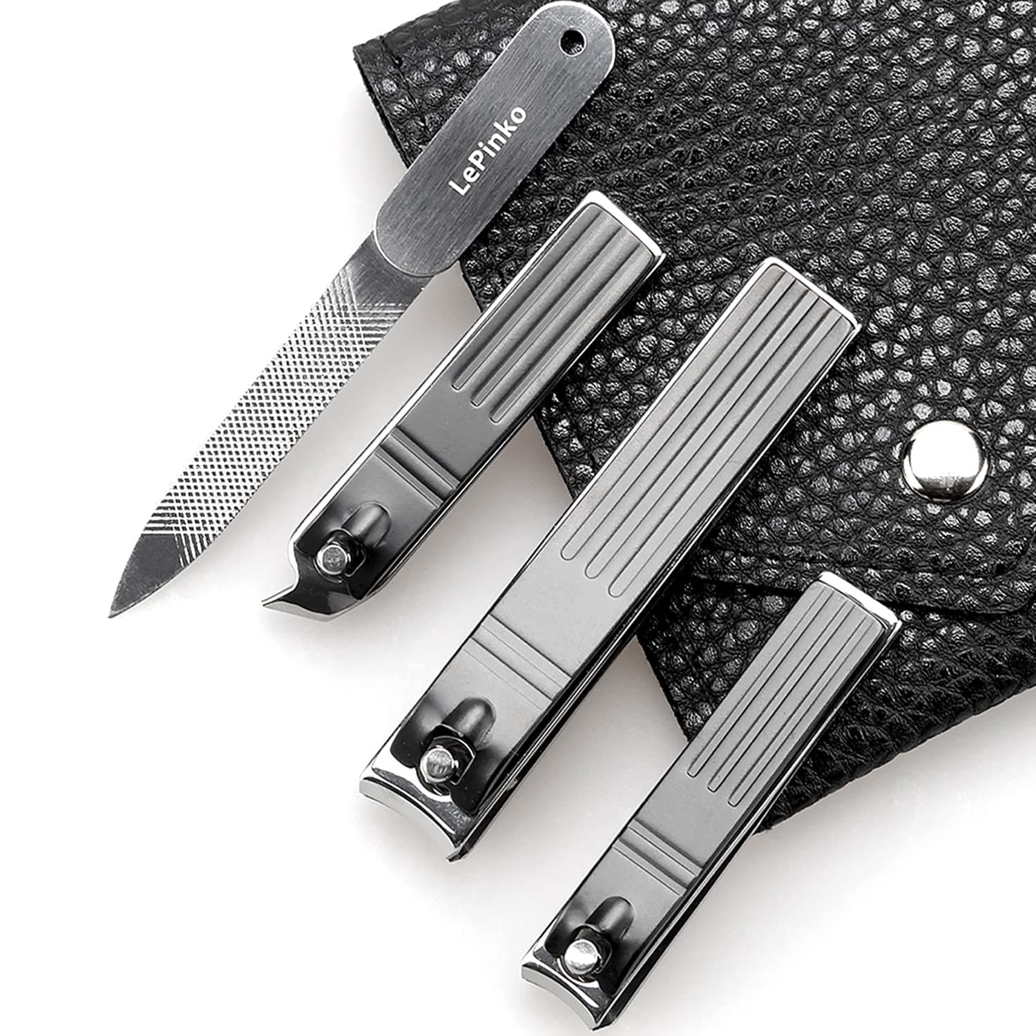 Heavy Duty Podiatrist Toenail Clippers for Thick and Ingrown Nails, Toe Nail Clippers Sets for Men Women Seniors, Stainless Steel 4PCS