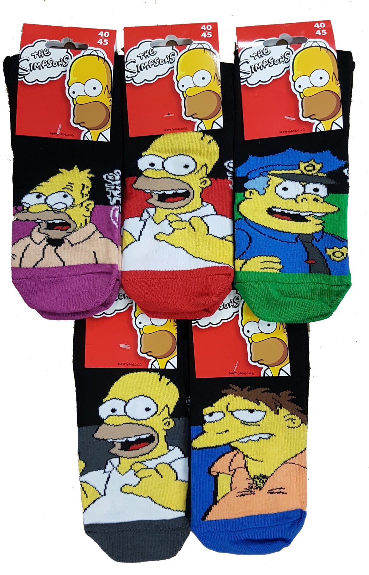 Simpsons Men's Calf Socks