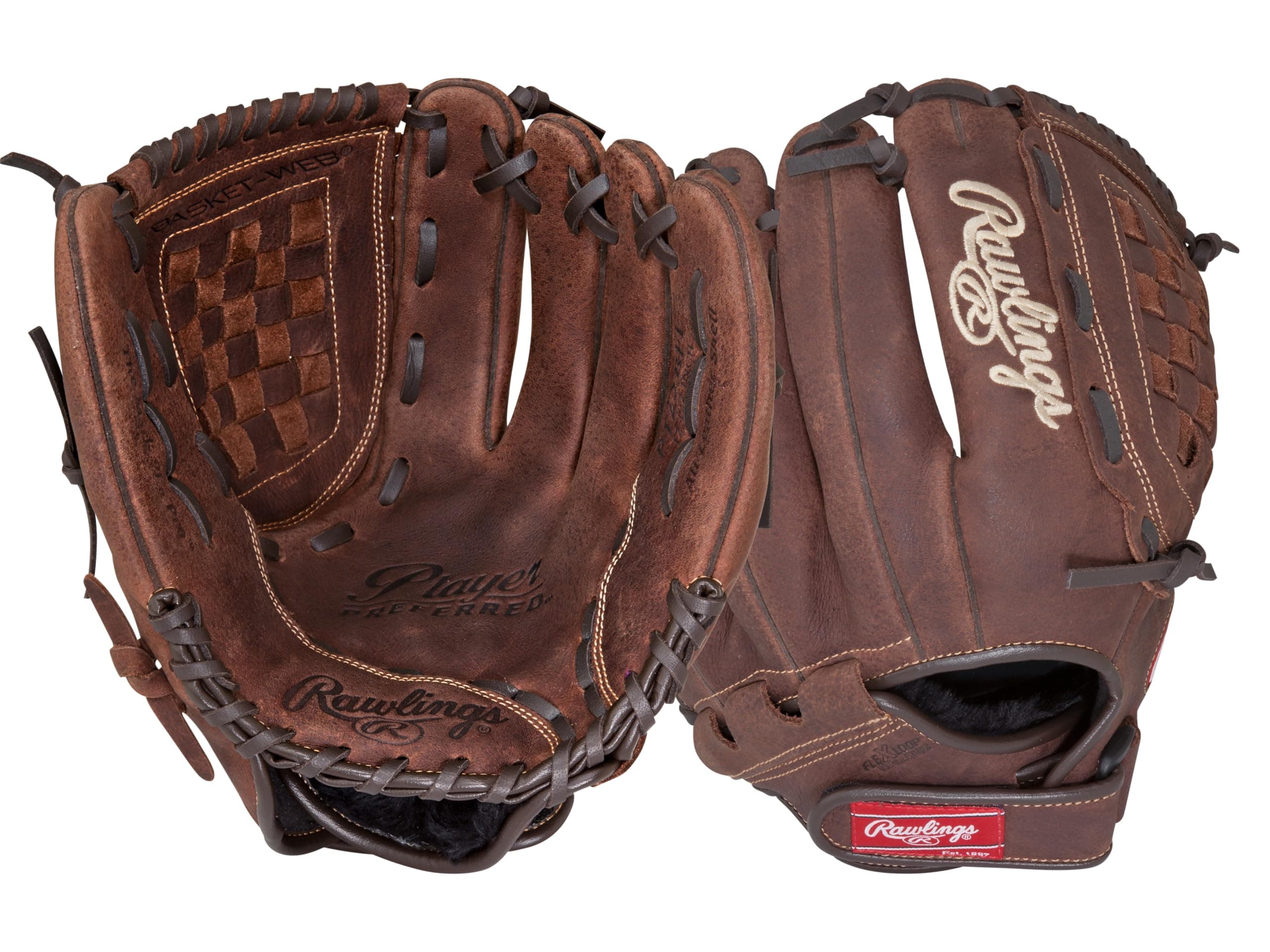 PLAYER PREFERRED Glove | Baseball/Softball | Right Hand Throw | 12" - Basket Web