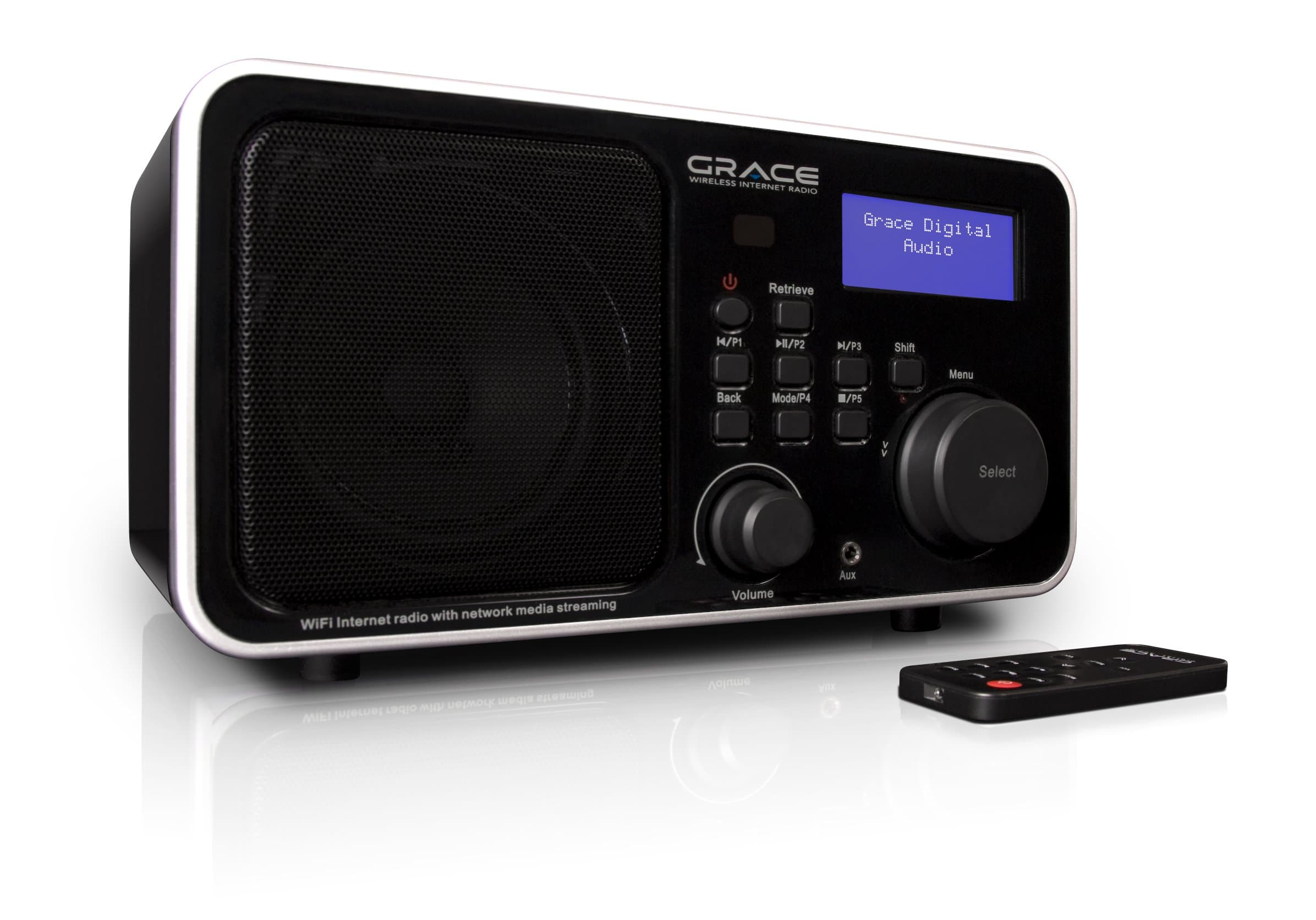Grace Digital GDI-IR2000 WiFi Internet Radio featuring Pandora (Black)
