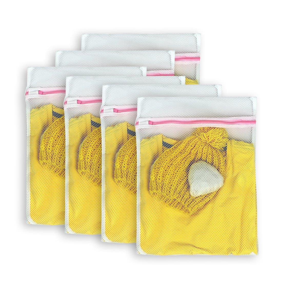 AimtoHome Set of 12 Mesh Laundry Bags - 12 Small - Premium Quality: Laundry Bag for Blouse, Hosiery, Underwear, Bra and Baby Clothing, Travel Laundry Bag