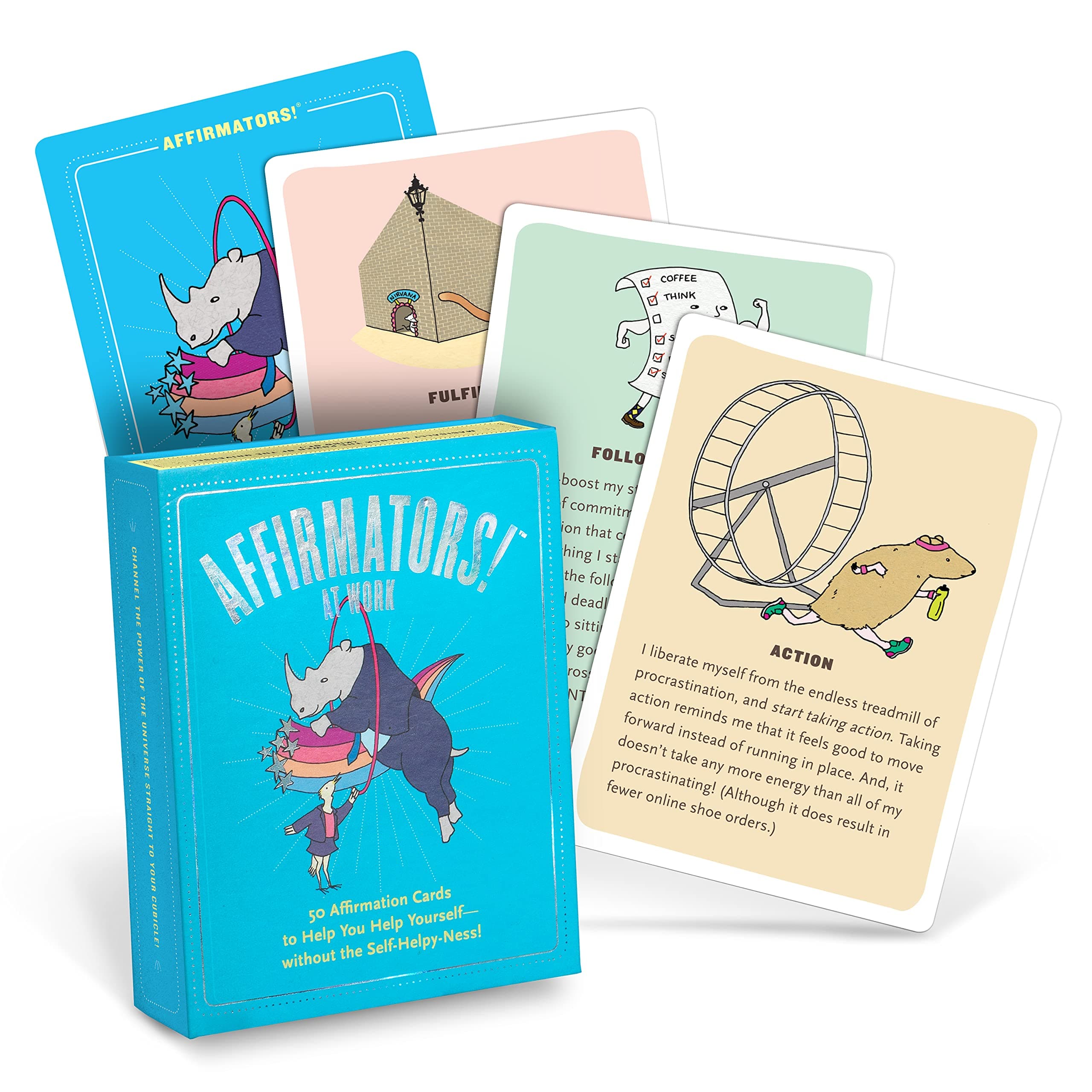 Affirmators! at Work Deck: 50 Affirmation Cards to Help You Help Yourself - Without the Self-helpy-ness!