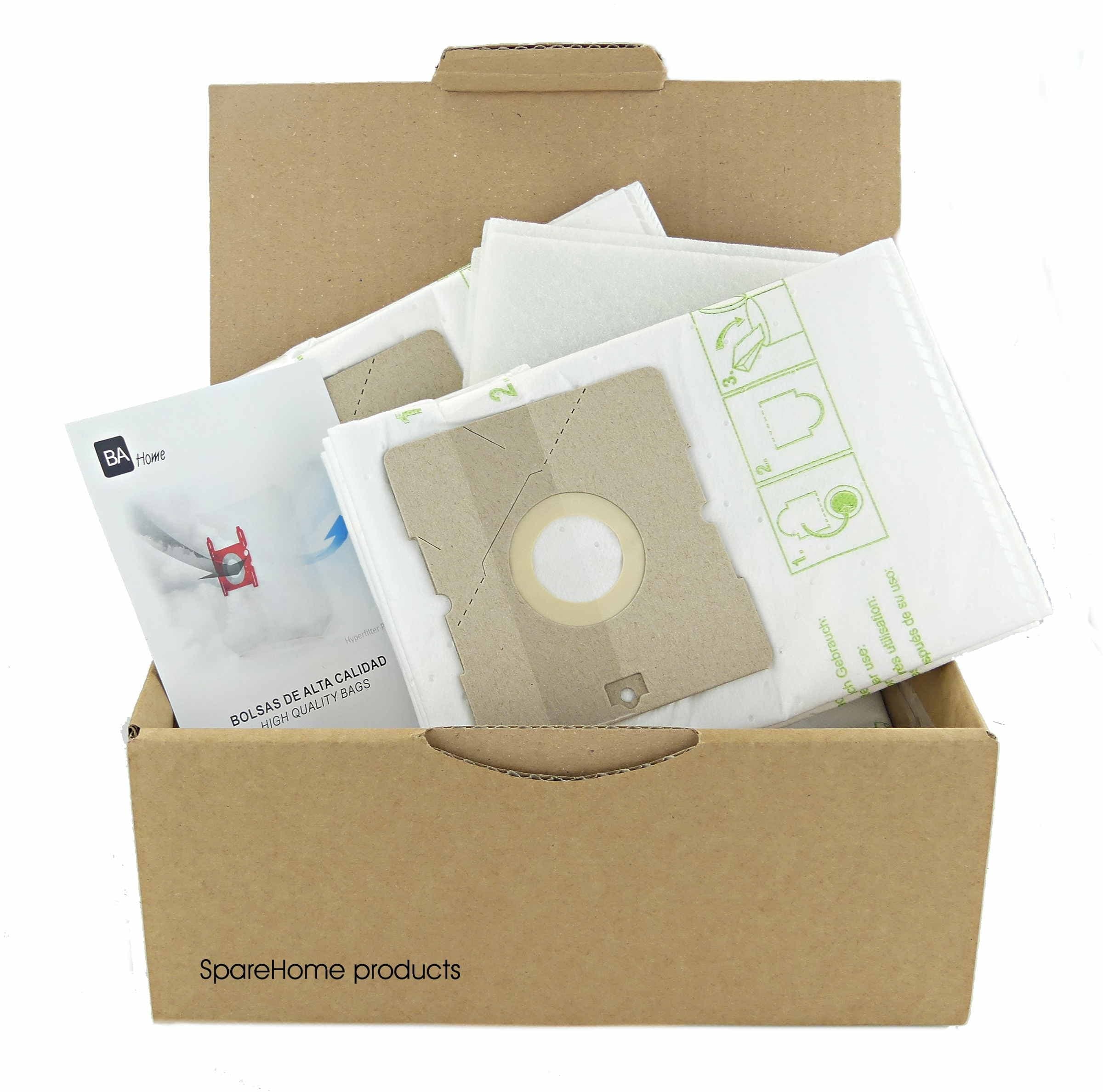 10 Vacuum Cleaner Bags + 2 Filters Banners for AEG for Models: AB3470 Berry, AE3450, GroBe GR50, Smart 366, vch4212 ES2