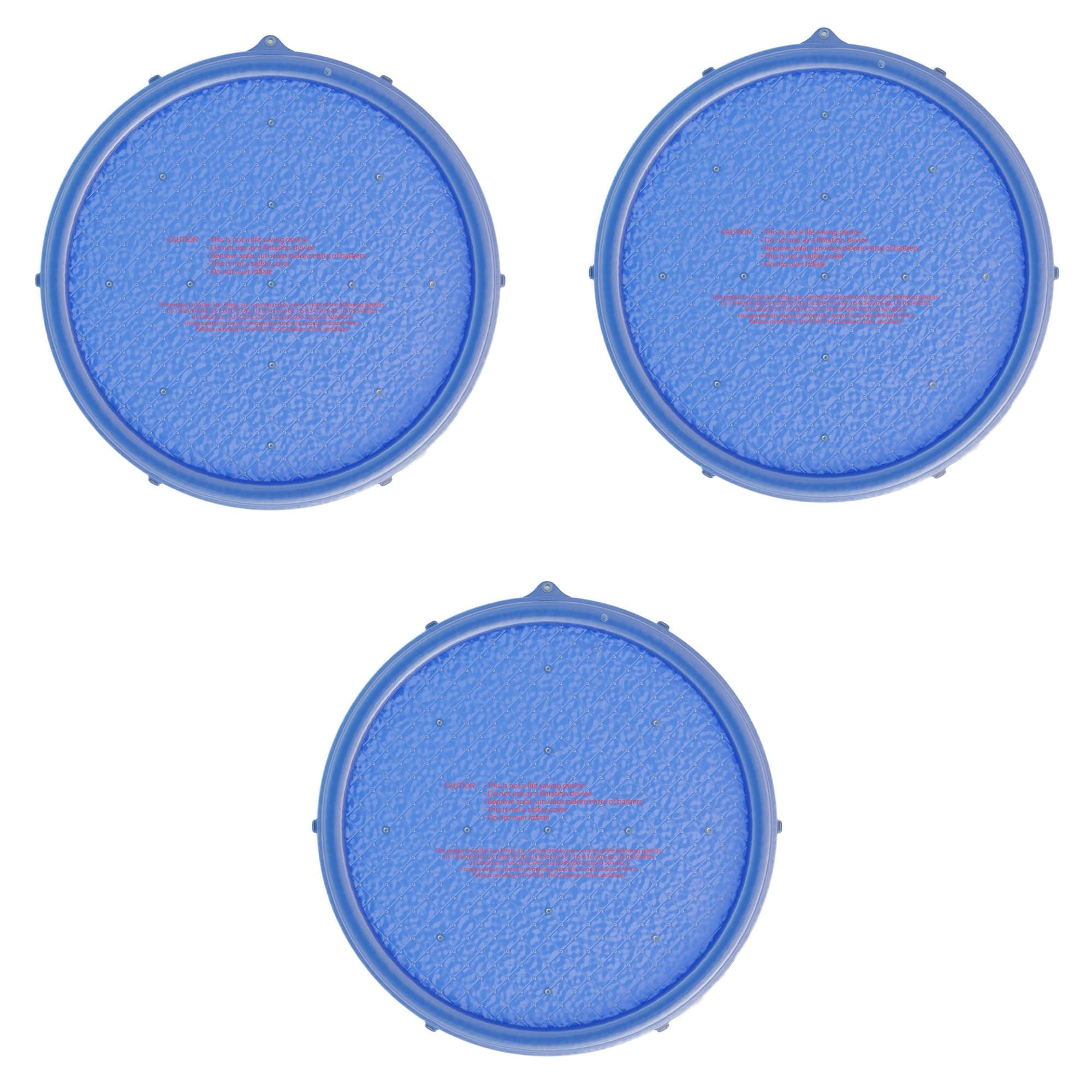 Solar Sun Rings 5' Round Solar Pool Heating - Blue - 3 Pack