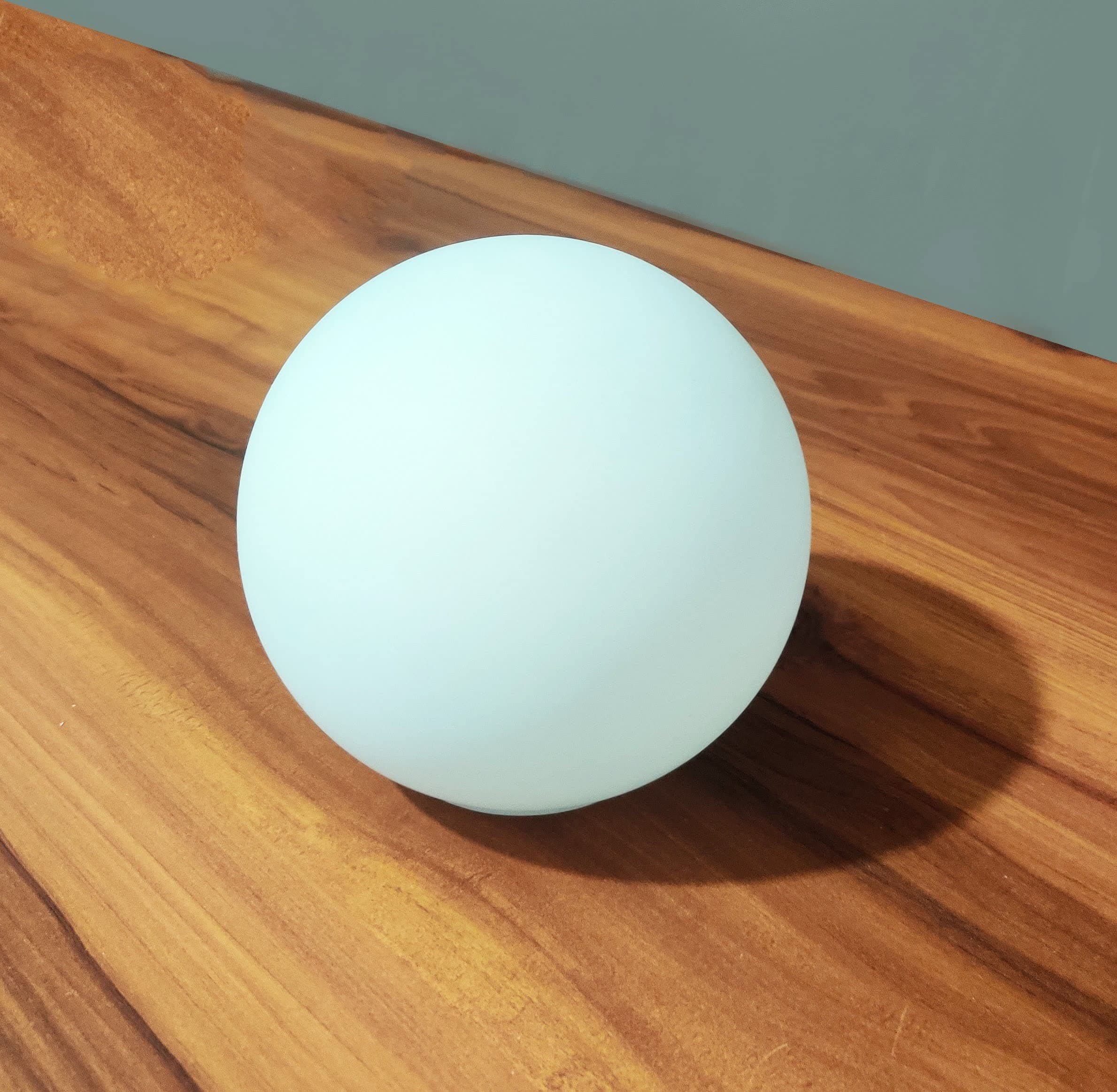 Avior White Frosted Globe Glass Accessory for Wall Lamp or Hanging Light (Bedroom, 5 Inch)