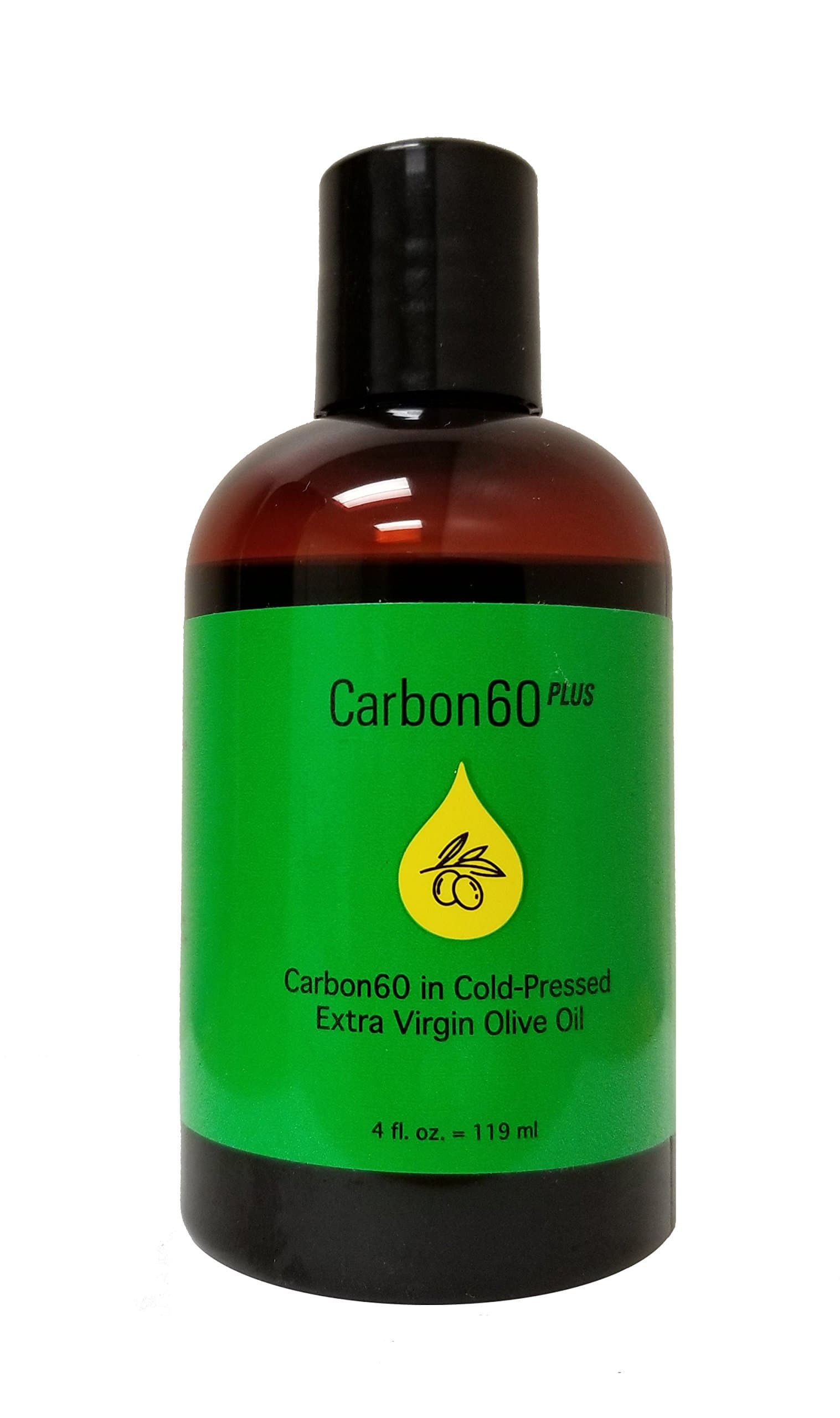 Carbon60 plus regular strength. Has 20mg more Carbon 60 per 100ml than most competitors. carbon 60, cold pressed extra virgin olive oil, c60