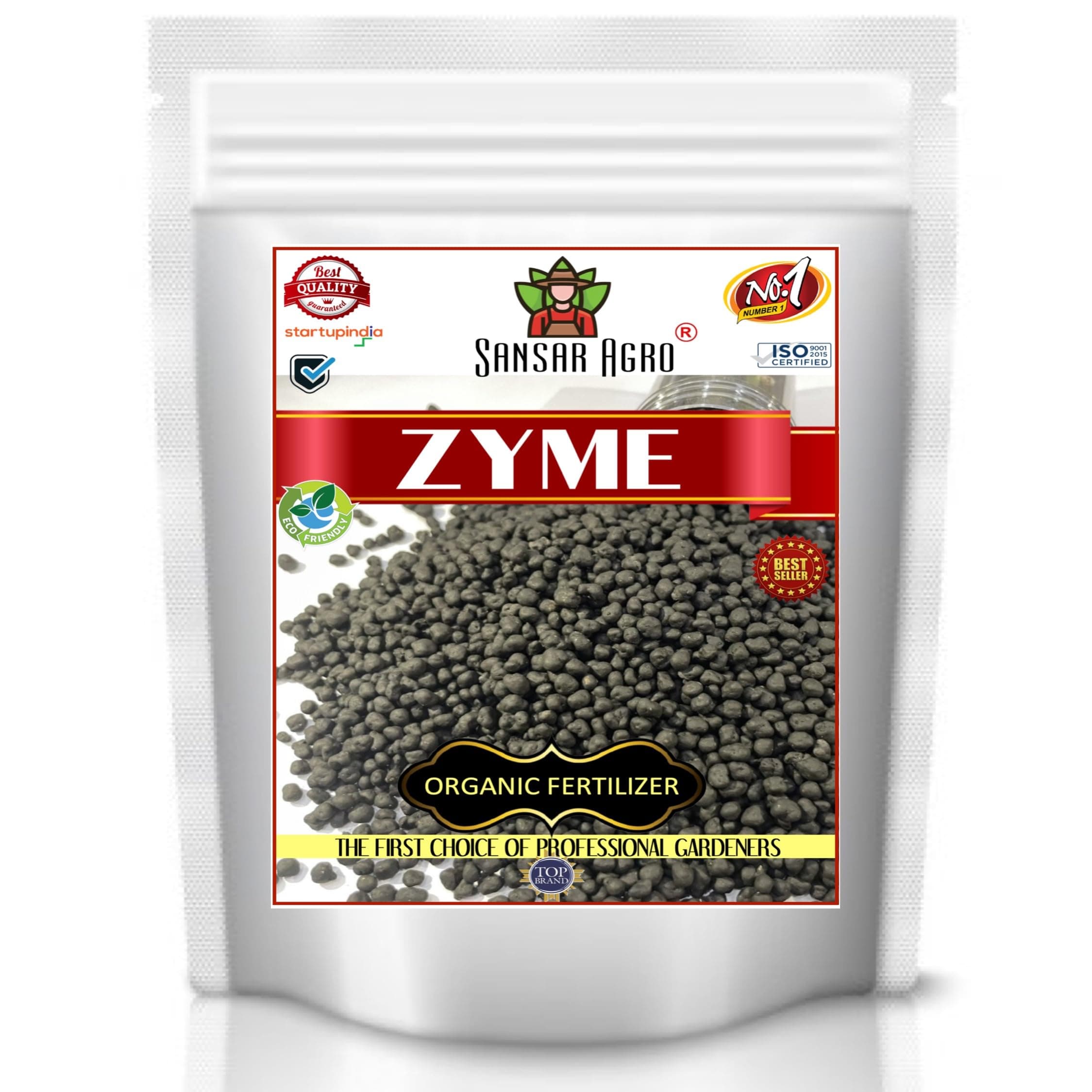Sansar Agro Garden King™ Zyme, Essential Organic Fertilizer for Plants, Double Filtered with All Required Nutrients and Active Micro-Organism (900 gm)