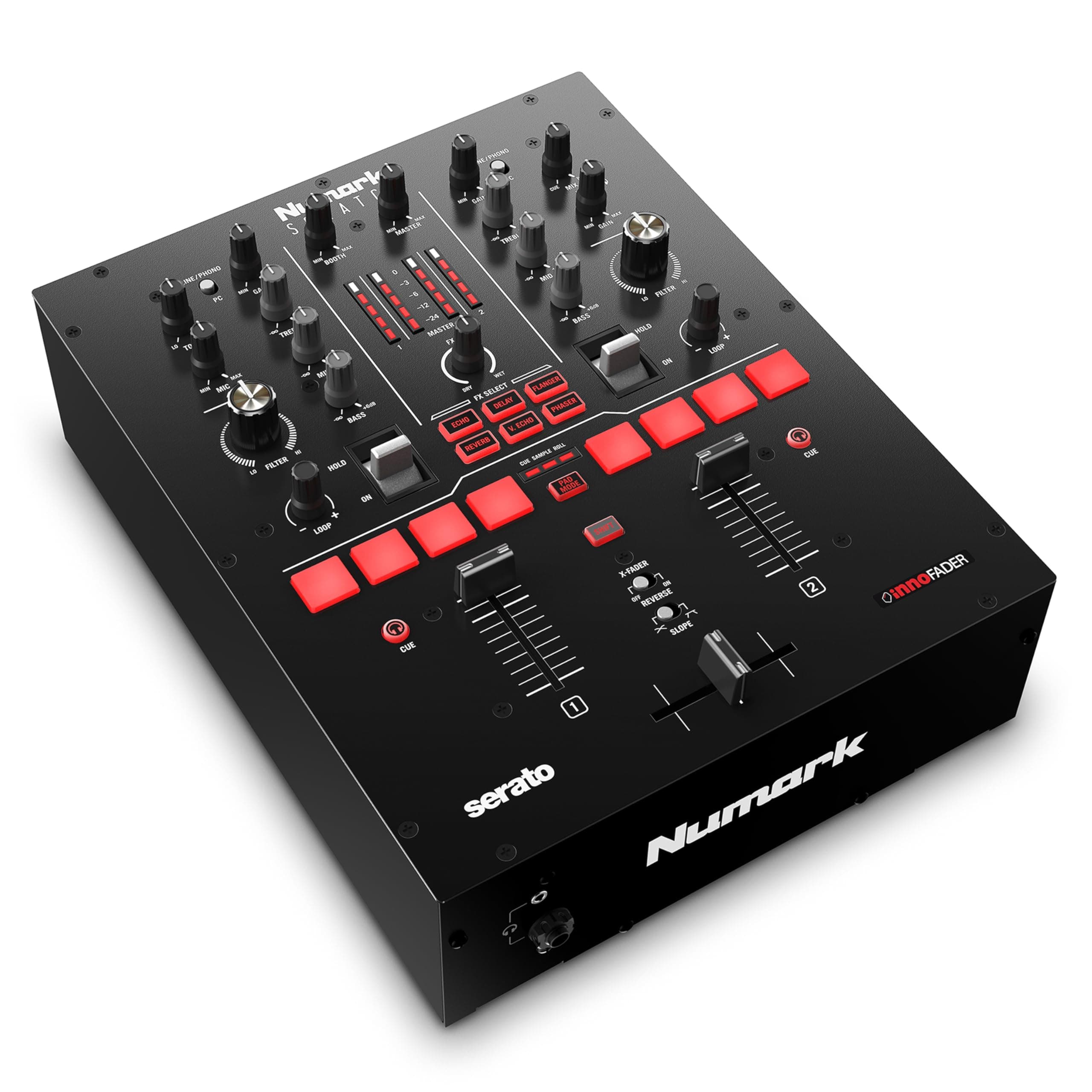 Scratch | Two-Channel DJ Scratch Mixer for Serato DJ Pro (included) With Innofader Crossfader, DVS license, 6 Direct Access Effect Selectors, Performance Pads and 24-Bit Sound Quality