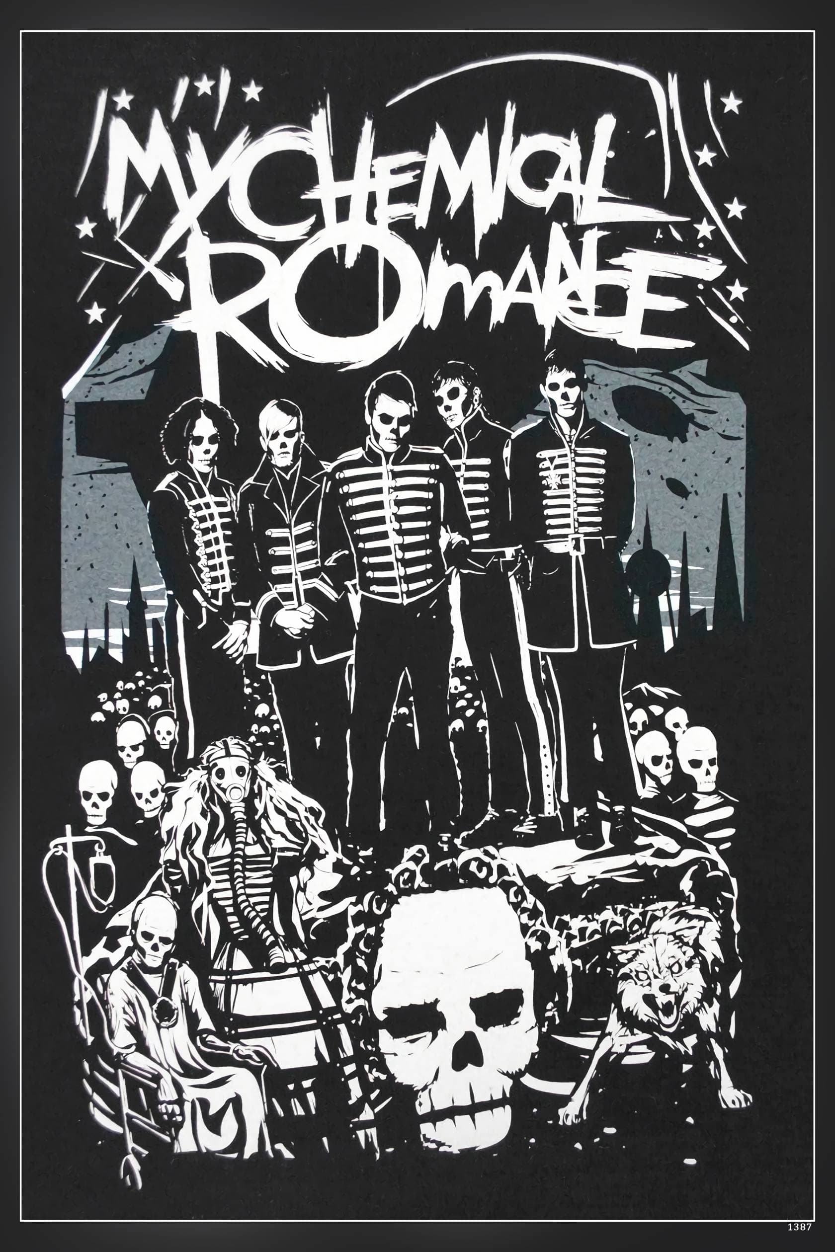 POSTERNEST My Chemical Romance Mcr Gerard Way, Frank Iero, Mikey Way, Ray Toro, Bob Bryar, Matt Pelissier, James Dewees Poster Matte Finish Paper Print 12 x18 Inch (Multicolor) -1387