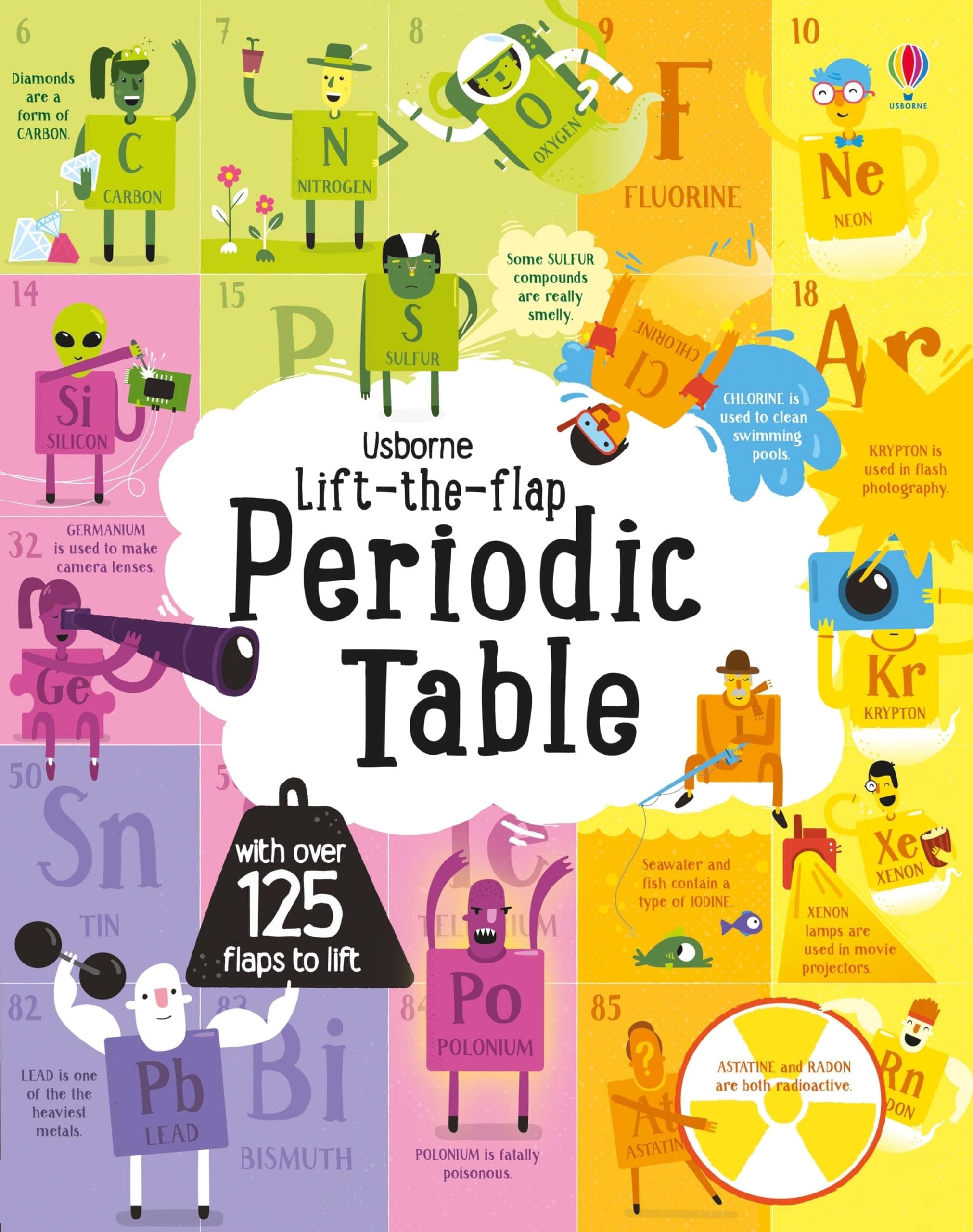 Lift-the-Flap Periodic Table: An Interactive Usborne Book About the 118 Elements for Children (Ages 7-10) (See Inside)