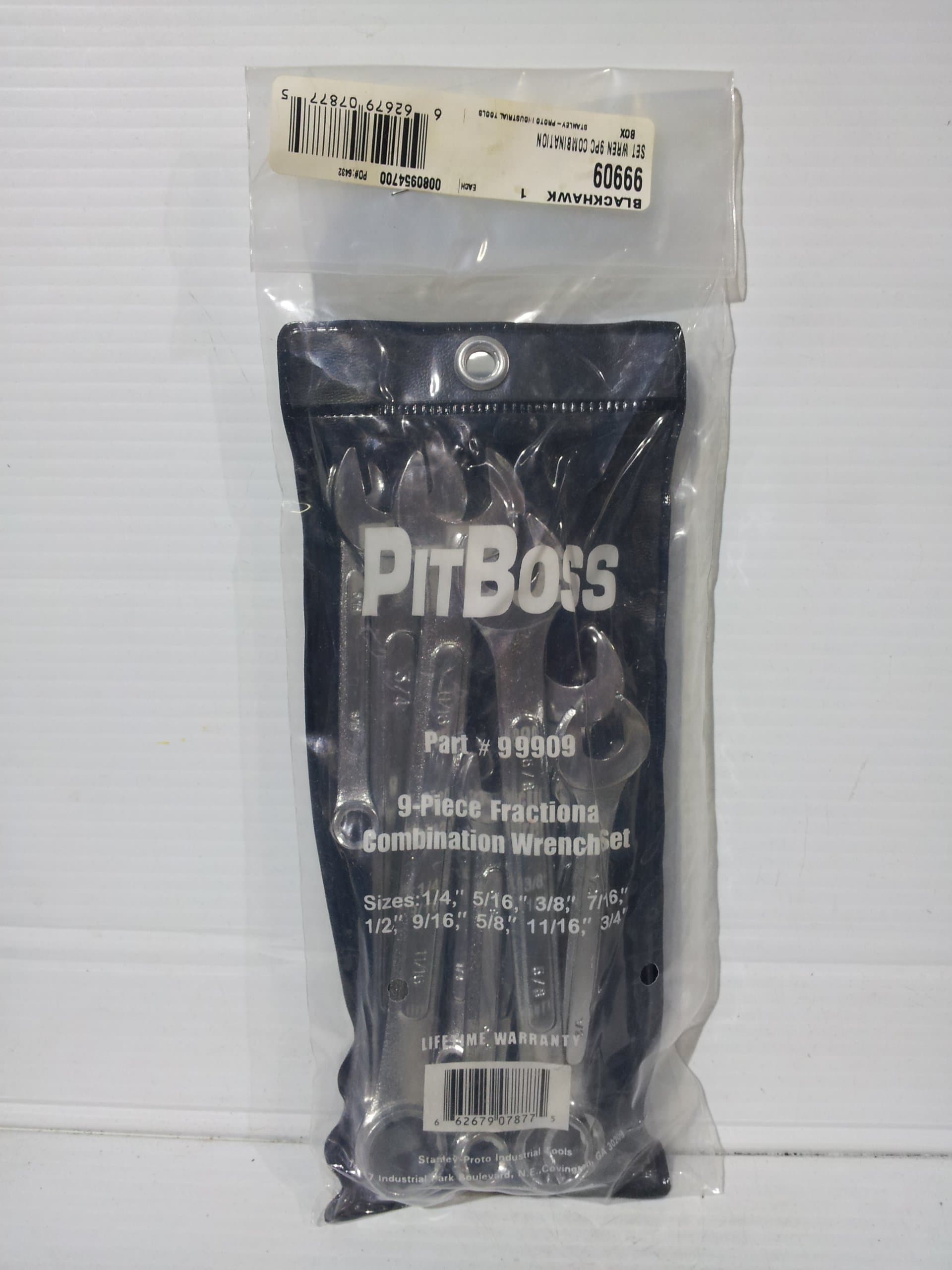 Blackhawk Pitboss 99909 Fractional Combination Wrench Set, 9 pcs