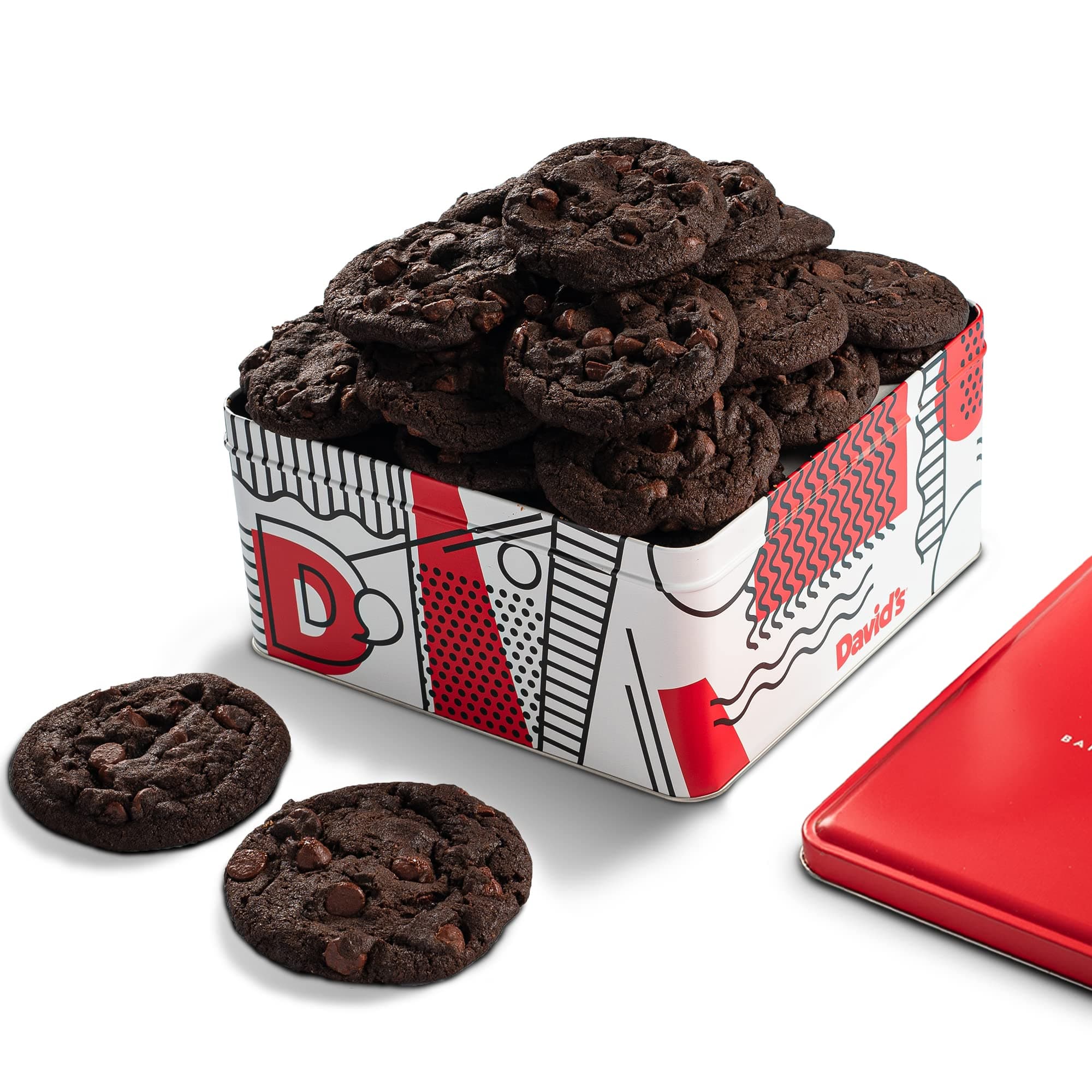 Fresh Baked Double Chocolate Chunk Cookies 2 Lb. Gift Tin