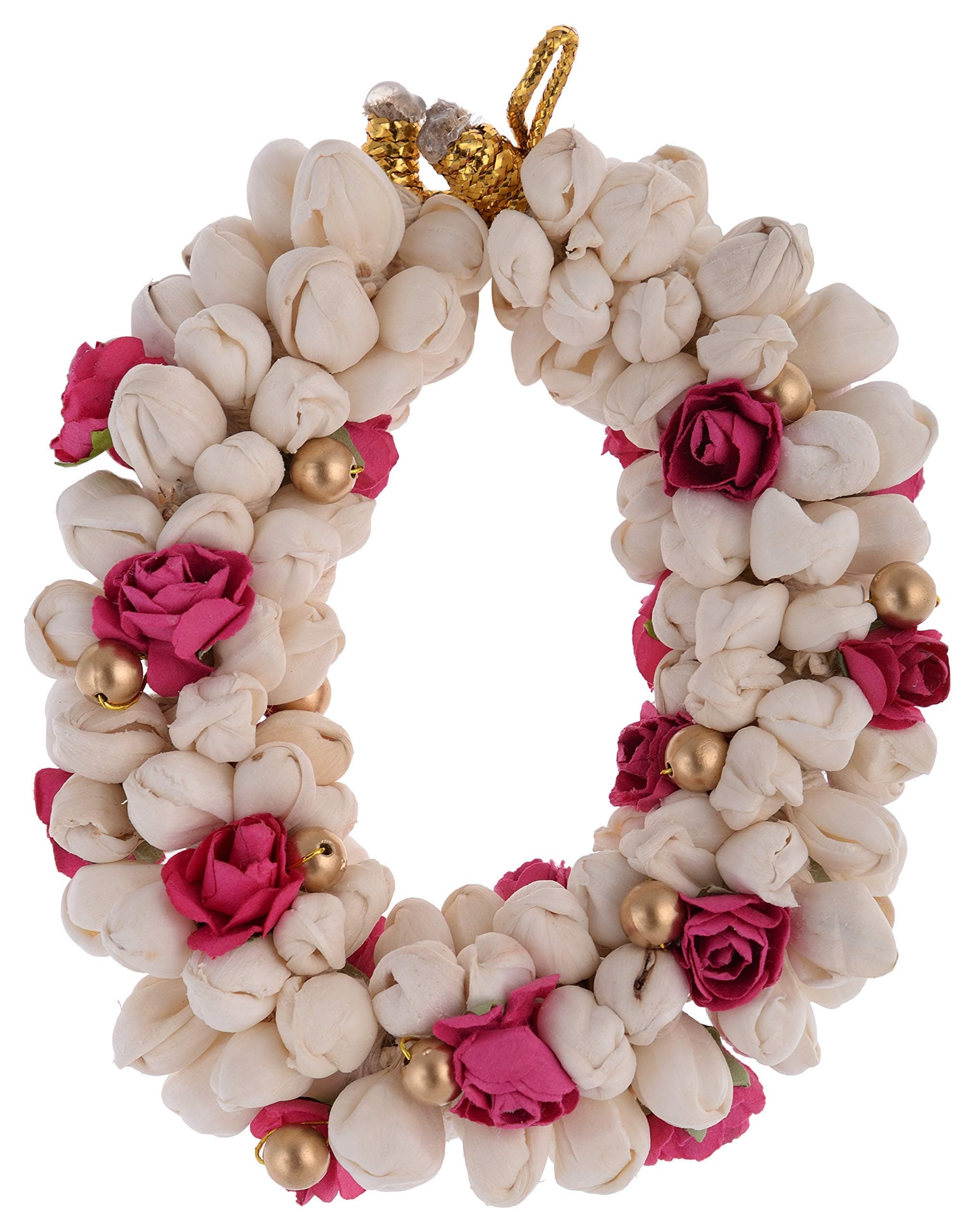 Indian traditional hair accessories looks like real jasmine and rose flowers hand crafted looks best on buns and braids