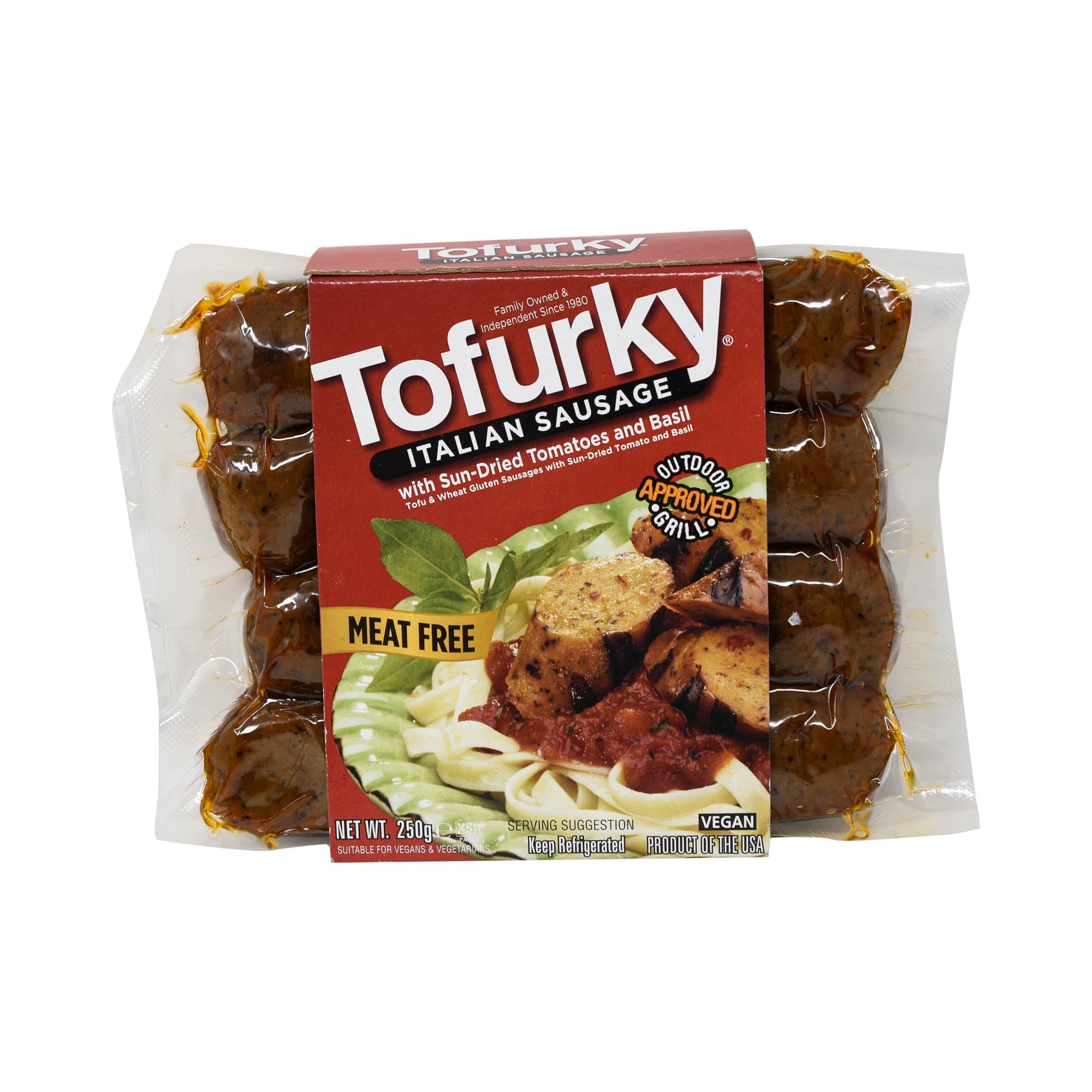 Tofurky Italian Sun-dried Tomatoes and Basil Sausage, 250 g