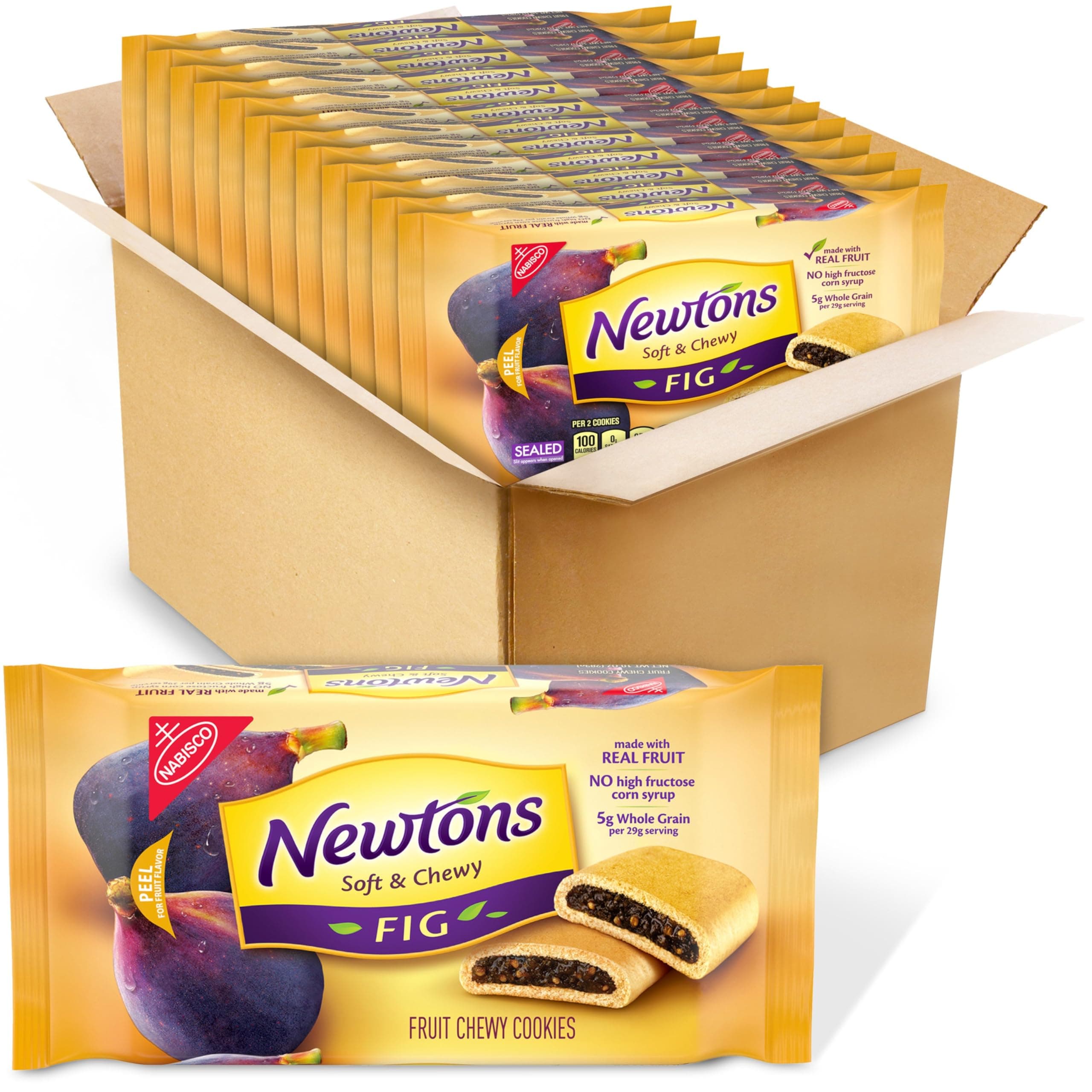 Newtons Soft & Fruit Chewy Fig Cookies, (Fig Bars), 12 - 10 oz Packs