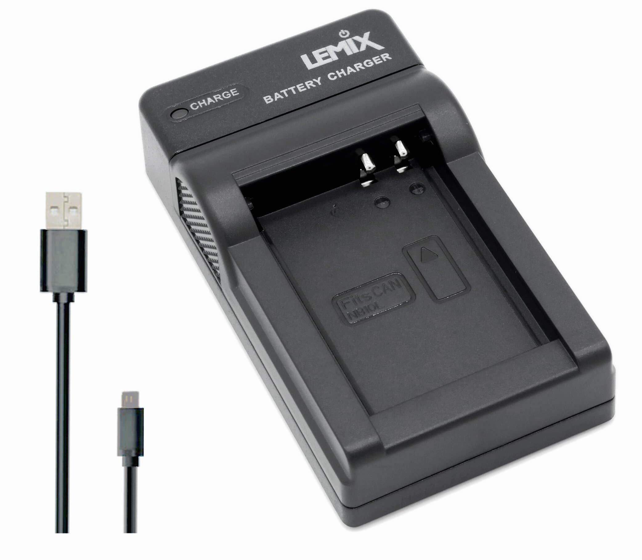 Lemix CAN-NB10L) Ultra Slim USB Charger Compatible with Canon NB-10L Battery & listed Canon Powershot Series Cameras