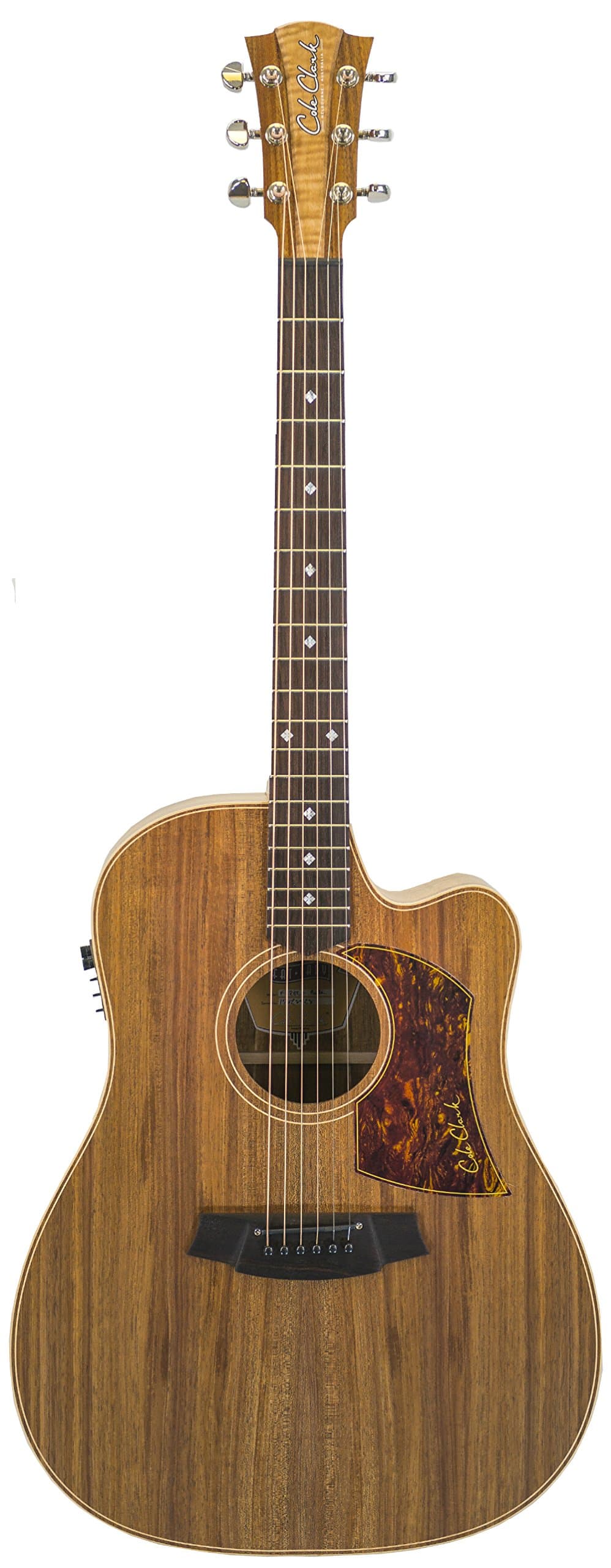 Cole Clark Fat Lady 2 Series CCFL2EC-BLBL Cutaway Dreadnought Guitar with Pickup - Blackwood/Blackwood