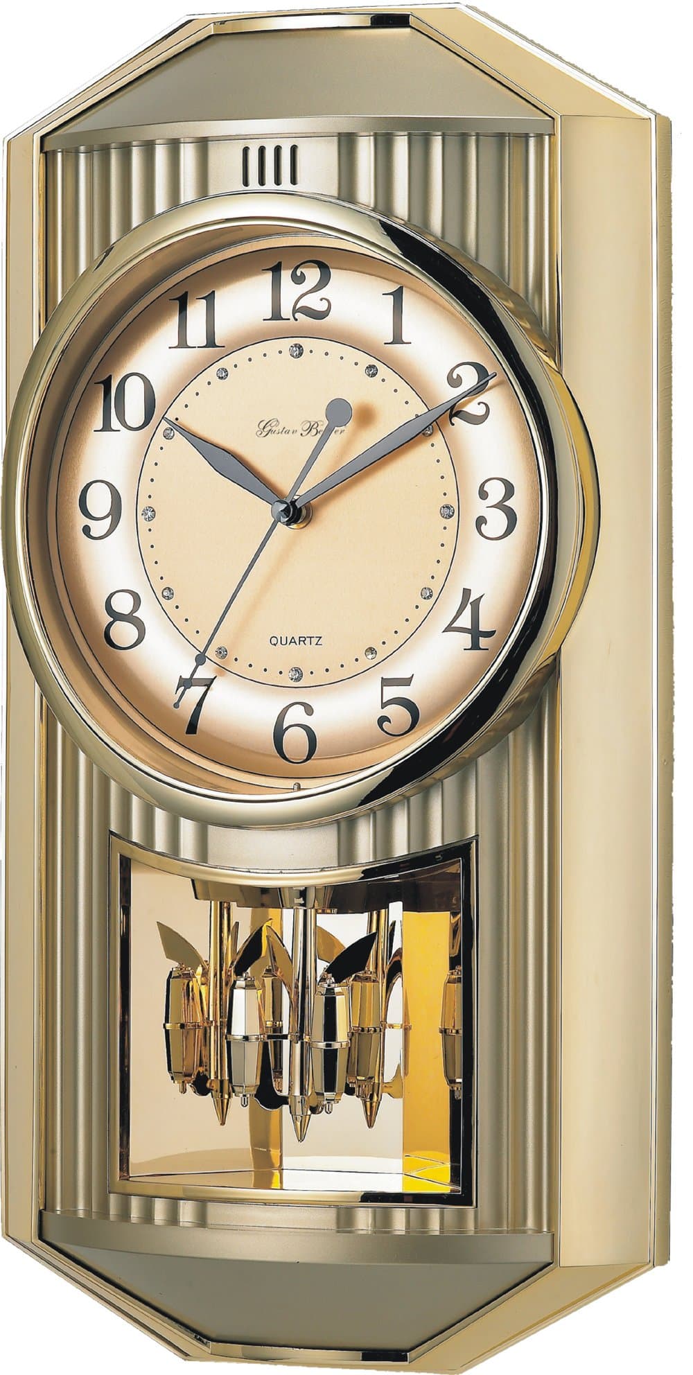 New Haven 6209ARMKS 19 by 10 by 4-Inch Melodies in Motion Pendulum Clock