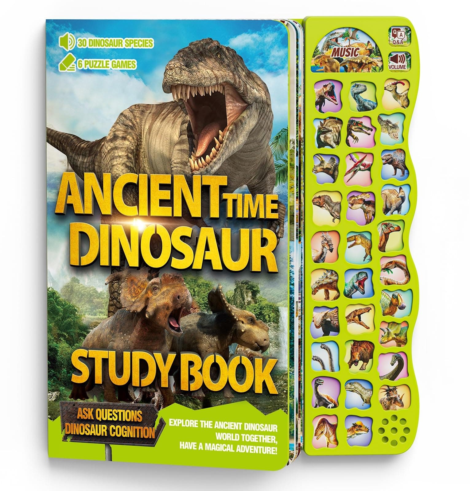 Dinosaur Toys for Kids 3-5 Dinosaur Book with Sounds 30 Species Names & Realistic Sounds InteractiveToys for Boys Girls Kids 2 3 4 5 6 7 Year Old Dinosaur Toys Gifts(Dinosaur Book)