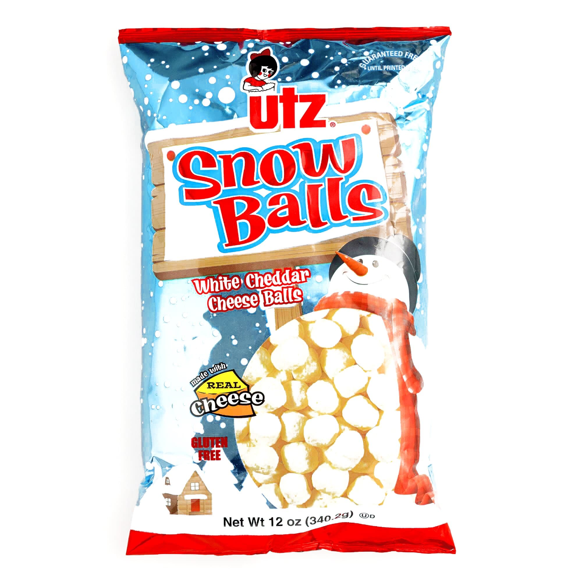 Utz White Cheddar Snow Balls (1 Unit Per Order) - Gourmet Christmas Gift for the Holidays