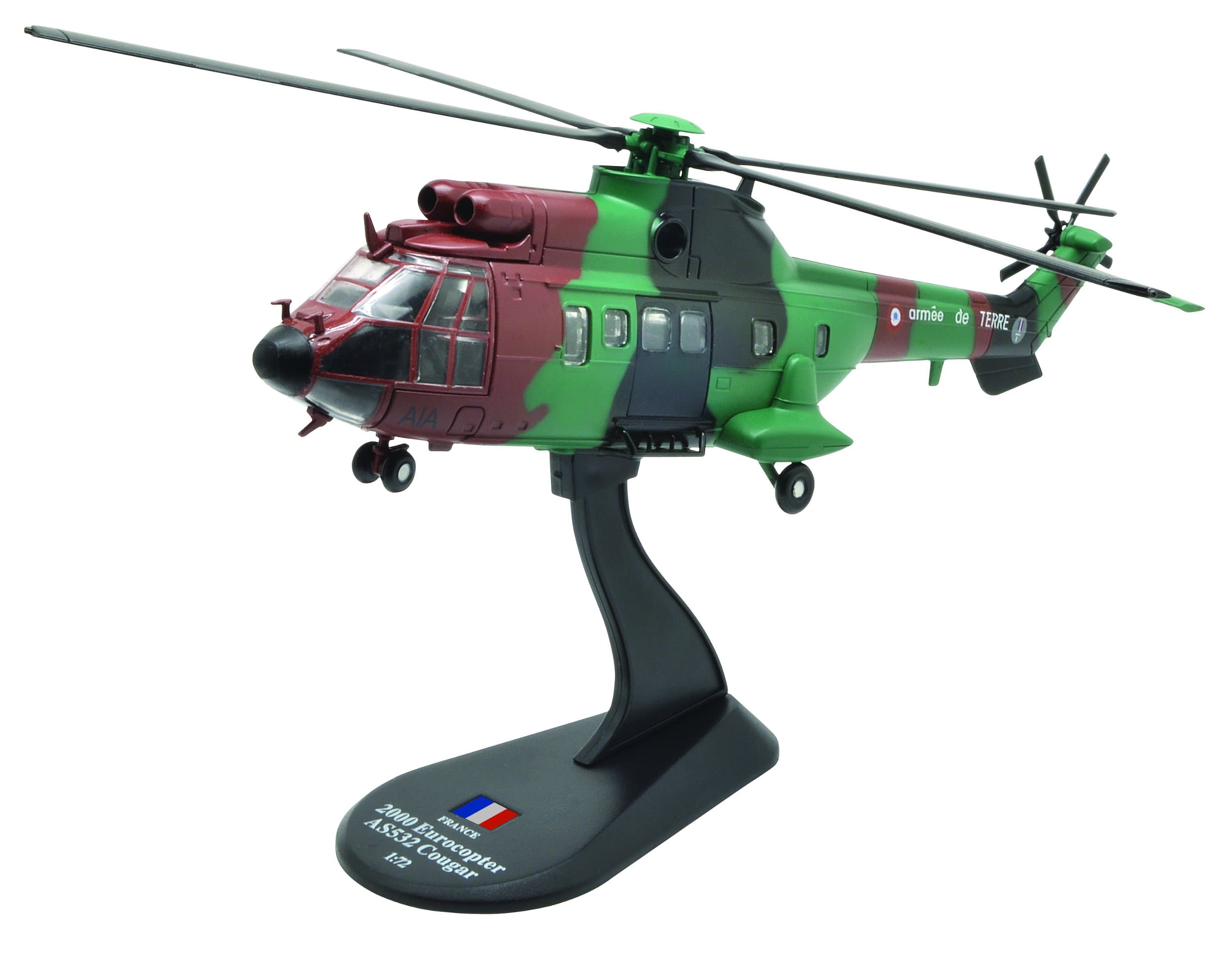 Eurocopter AS532 Cougar diecast 1:72 helicopter model (Amerc