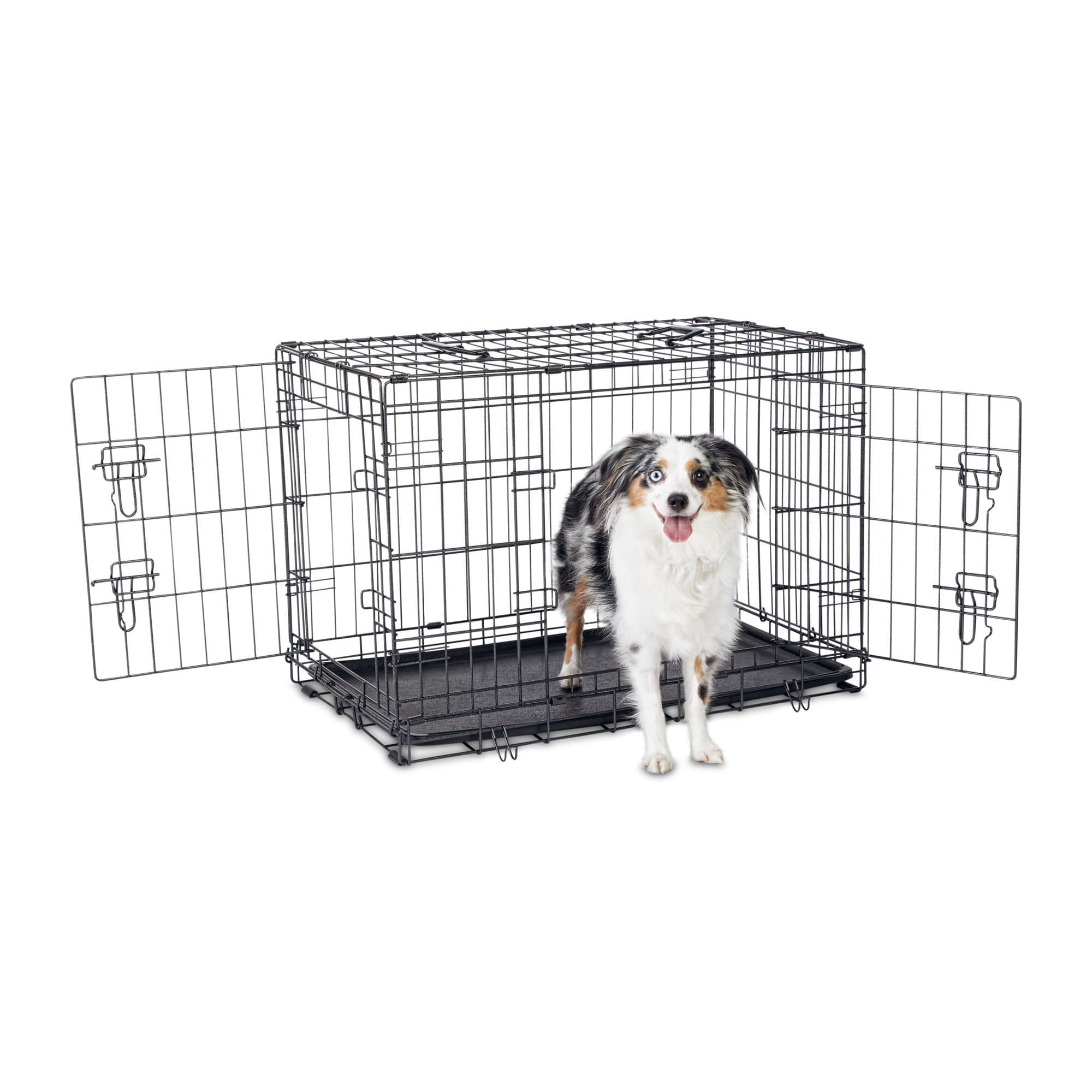 Petco Premium 2-Door Dog Crate, 30" L x 19" W x 21" H