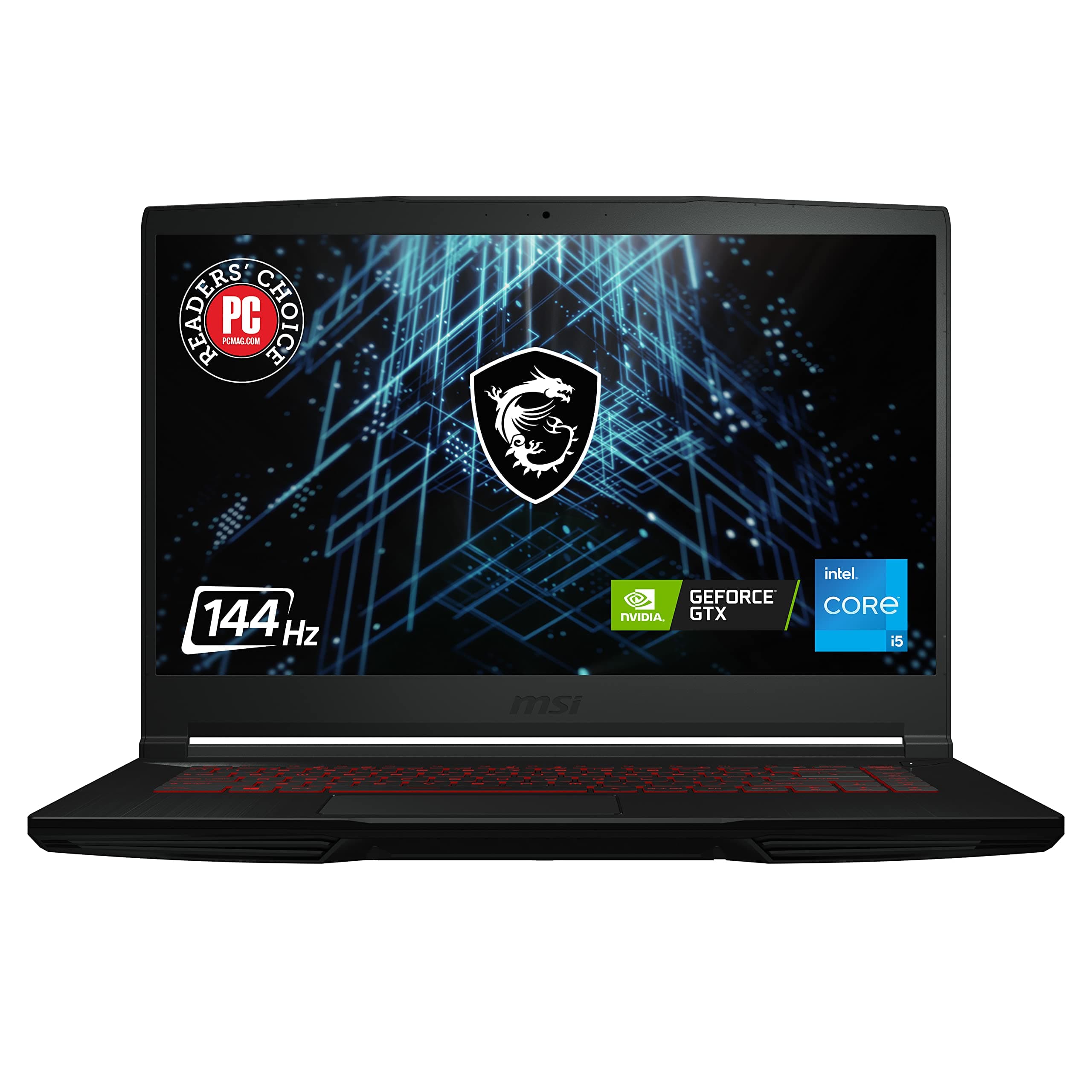GV15 15.6" 144Hz Gaming Laptop: Intel Core i5-11400H GTX 1650 8GB 256GB NVMe SSD, Wi-Fi 6, USB Type-C, Nahimic 3 Audio Immersion, Win 11: Black 11SC-633