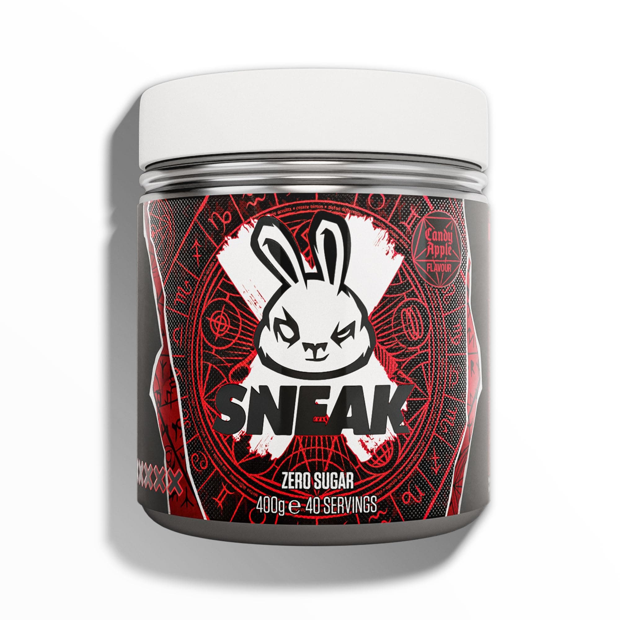 SNEAK Energy Drink Powder | Candy Apple | No Sugar. No Nasties. Just Natural Caffeine, Focus-Boosting Nootropics | 40 Servings