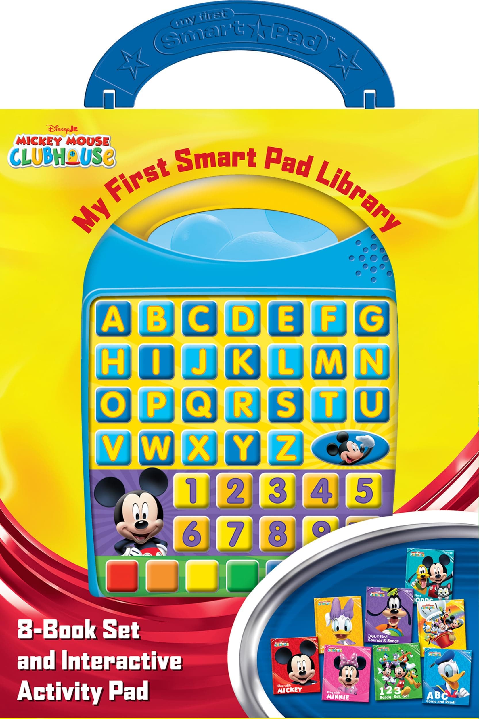 Disney Mickey Mouse Clubhouse - My First Smart Pad Electronic Activity Pad and 8-Book Library - PI Kids
