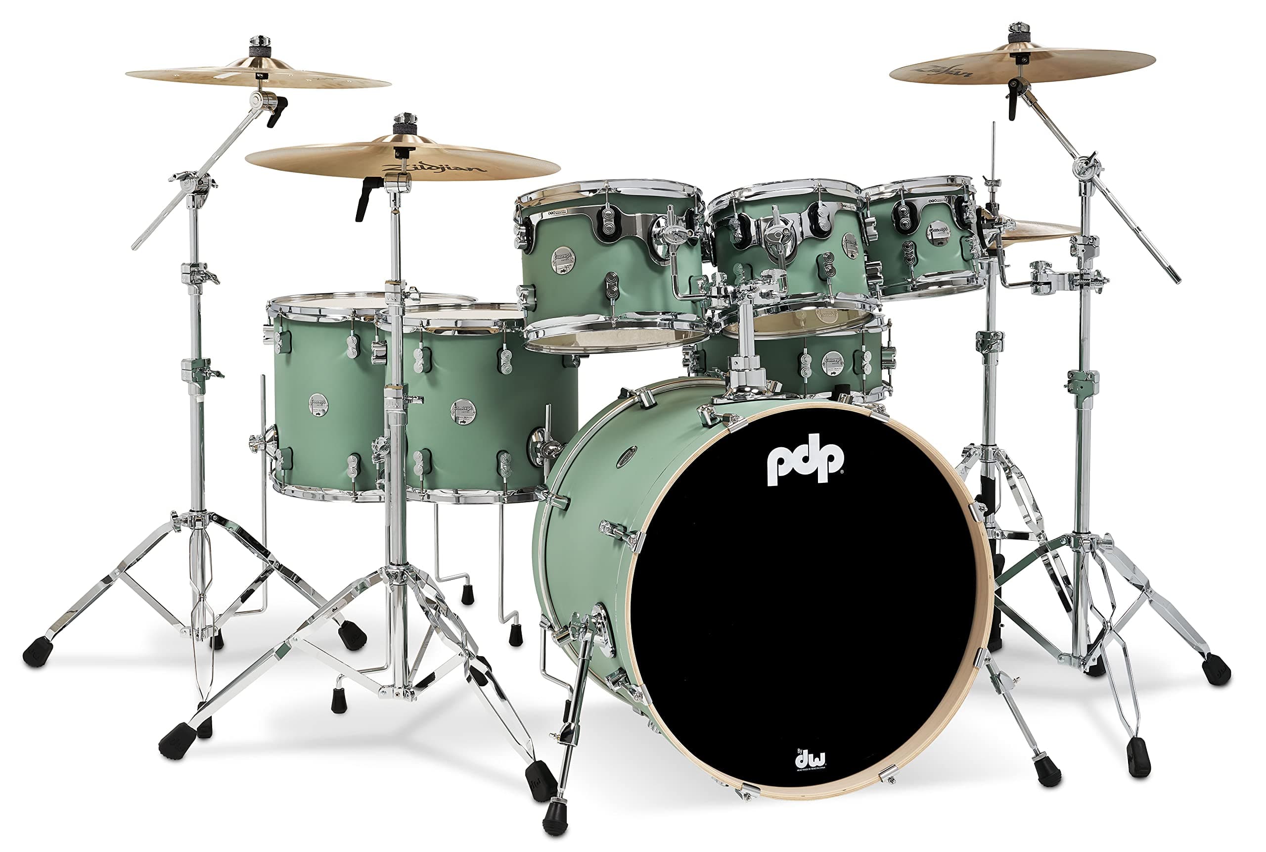 PDP Concept Maple Shell Pack - 7-piece - Satin Seafoam