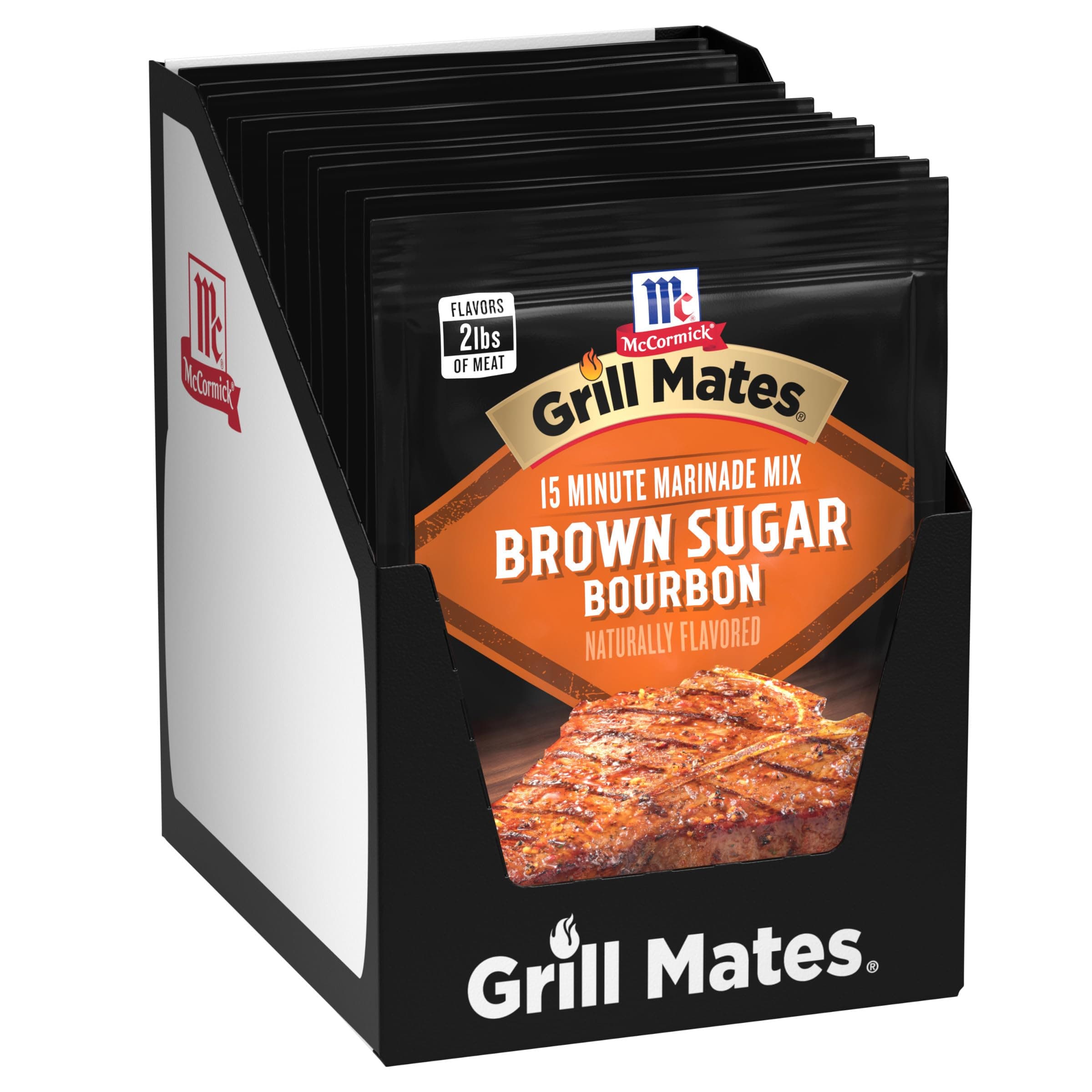 Brown Sugar Bourbon Marinade, 1.25 oz (Pack of 12)