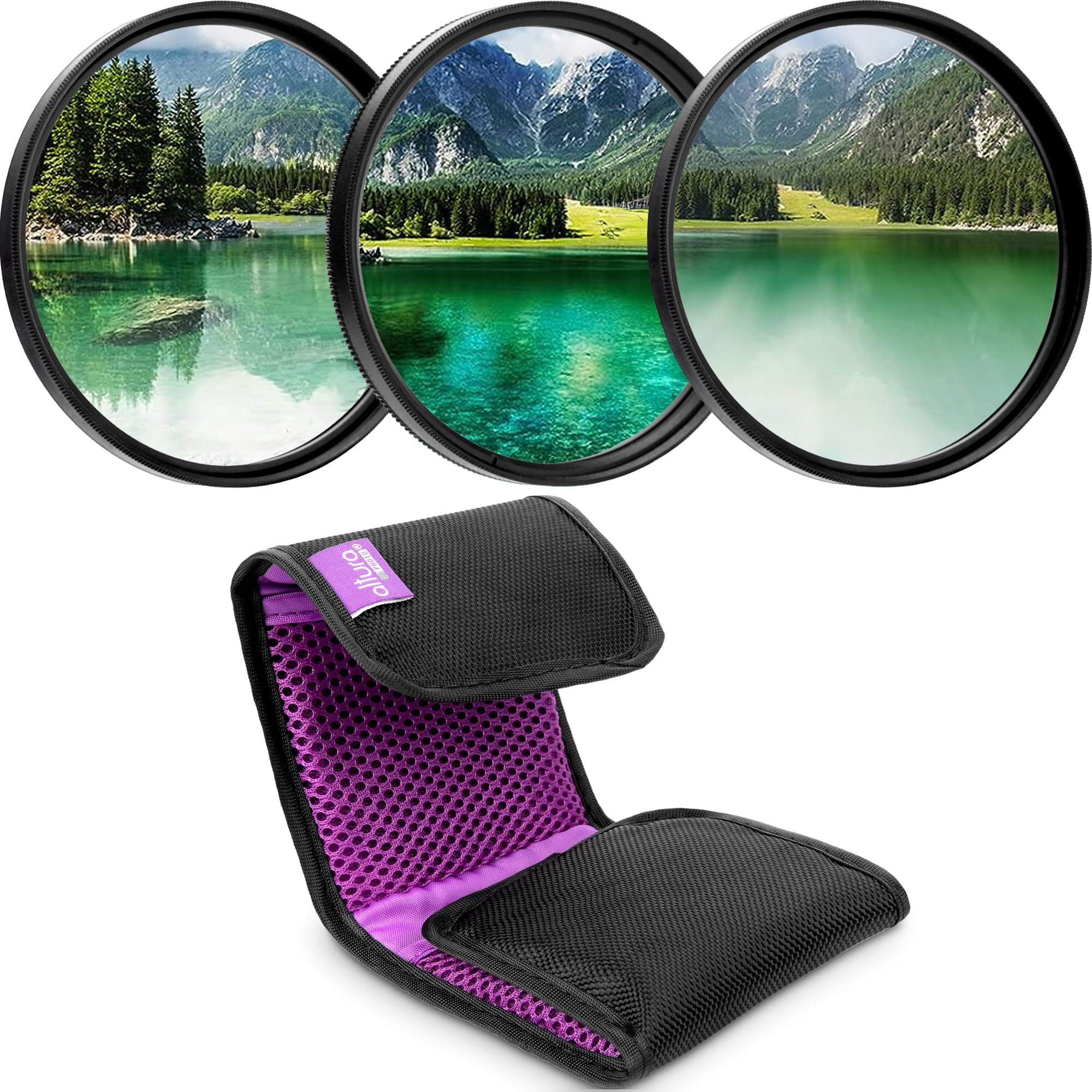 Altura Photo 95mm Lens Filter Kit - Multicoated UV Protector, CPL Polarized and ND Neutral Density Filter + Case for Camera Accessories & Lens
