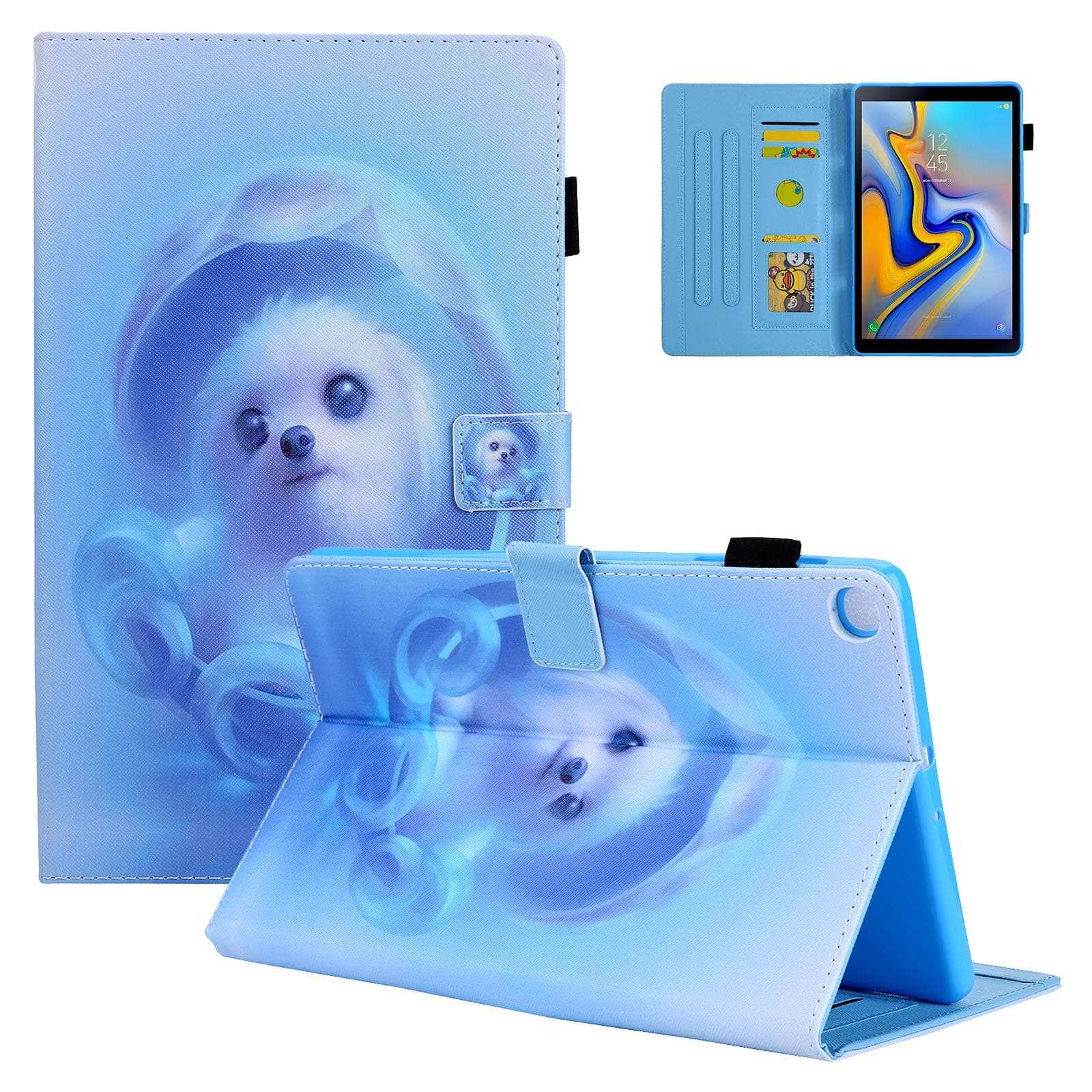 Topee Case Fit Galaxy Tab A 10.1 2019, Ultra Lightweight Slim Smart Stand Cover Case for Galaxy Tab A 10.1 inch SM-T510/SM-T515 2019 Release Tablet,Dog
