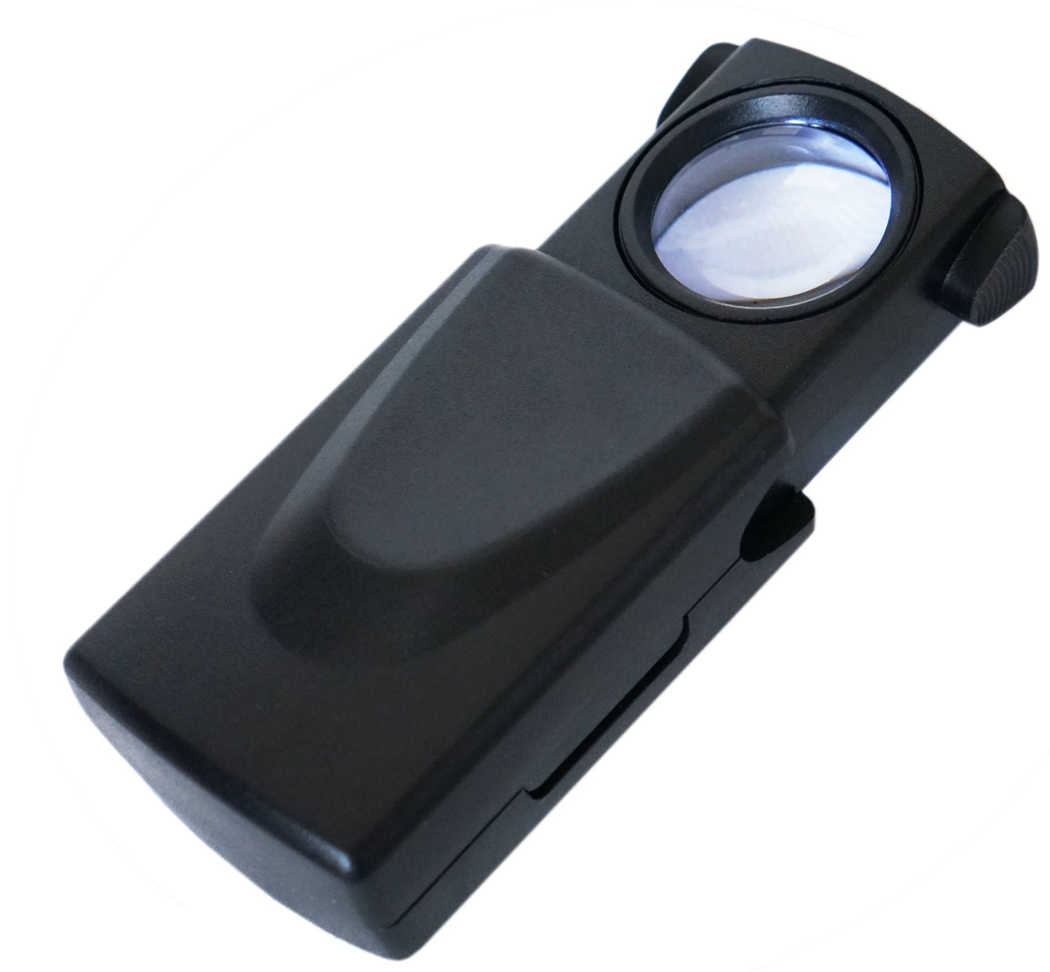 20x Mini Pocket Magnifier with LED Light - Batteries Included, Best LED Illuminated Pull Out Jewelers Loupe - an Absolute Must for All Jewellers