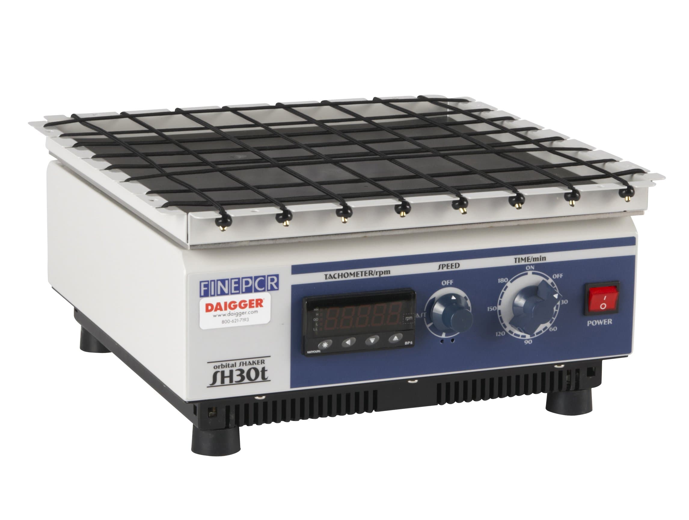 SH30t, 110V Orbital Shaker, 11.8" X 11.8" Platform with Timer and Tachometer, Dual Voltage 110/220V, 8kg Capacity