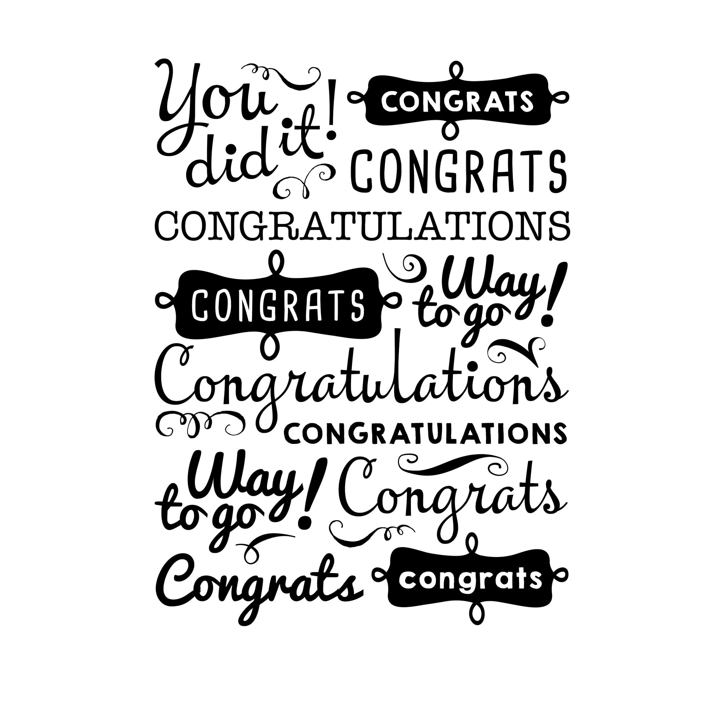 Darice Embossing Folder, Congrats Phrases, 4.25 x 5.75 Inches