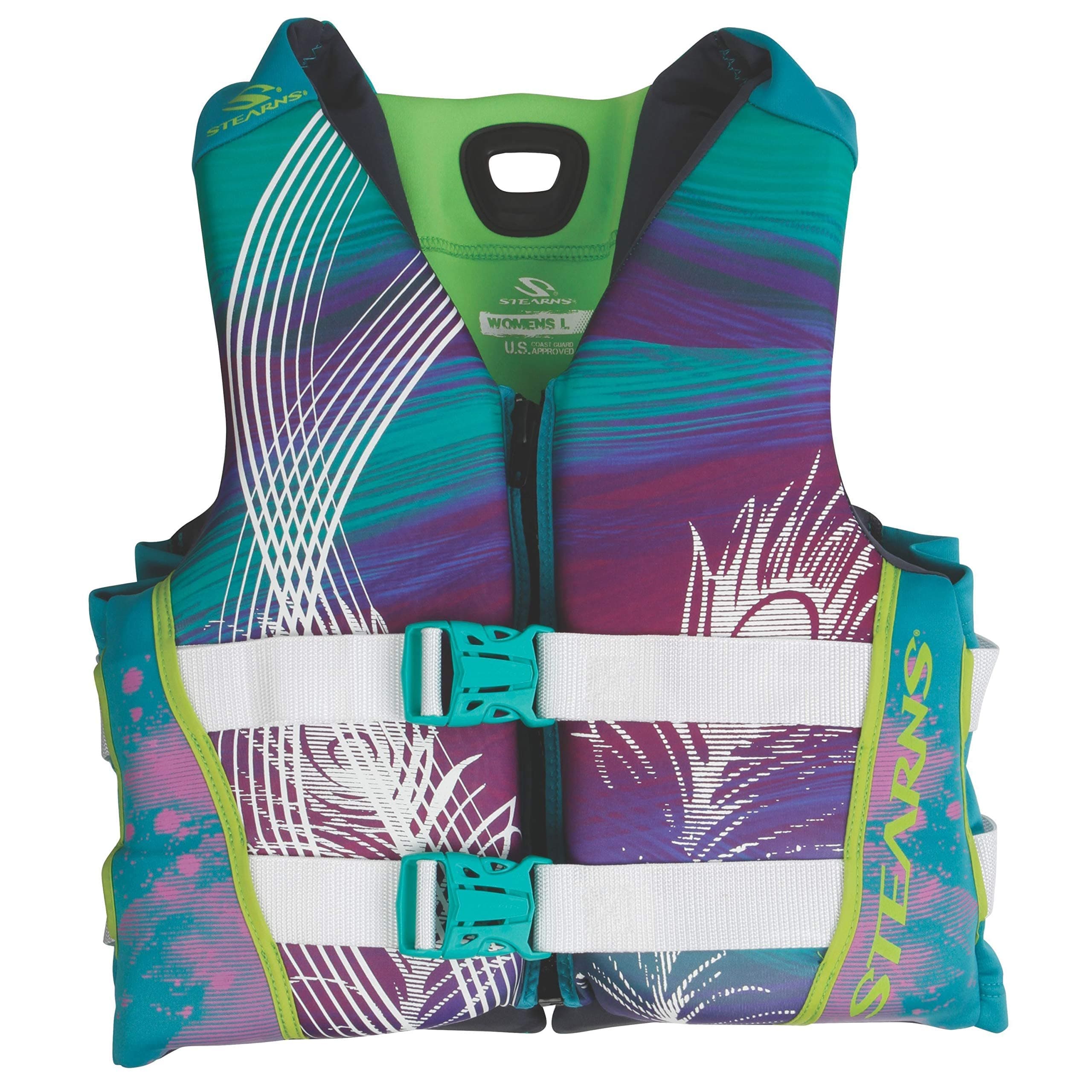 STEARNS Women's V1 Series Hydroprene Life Vest, USCG Approved Type III Life Jacket with Sculpted Back Design & Comfortable Materials, Great for Boats, Swimming, Watersports, & More
